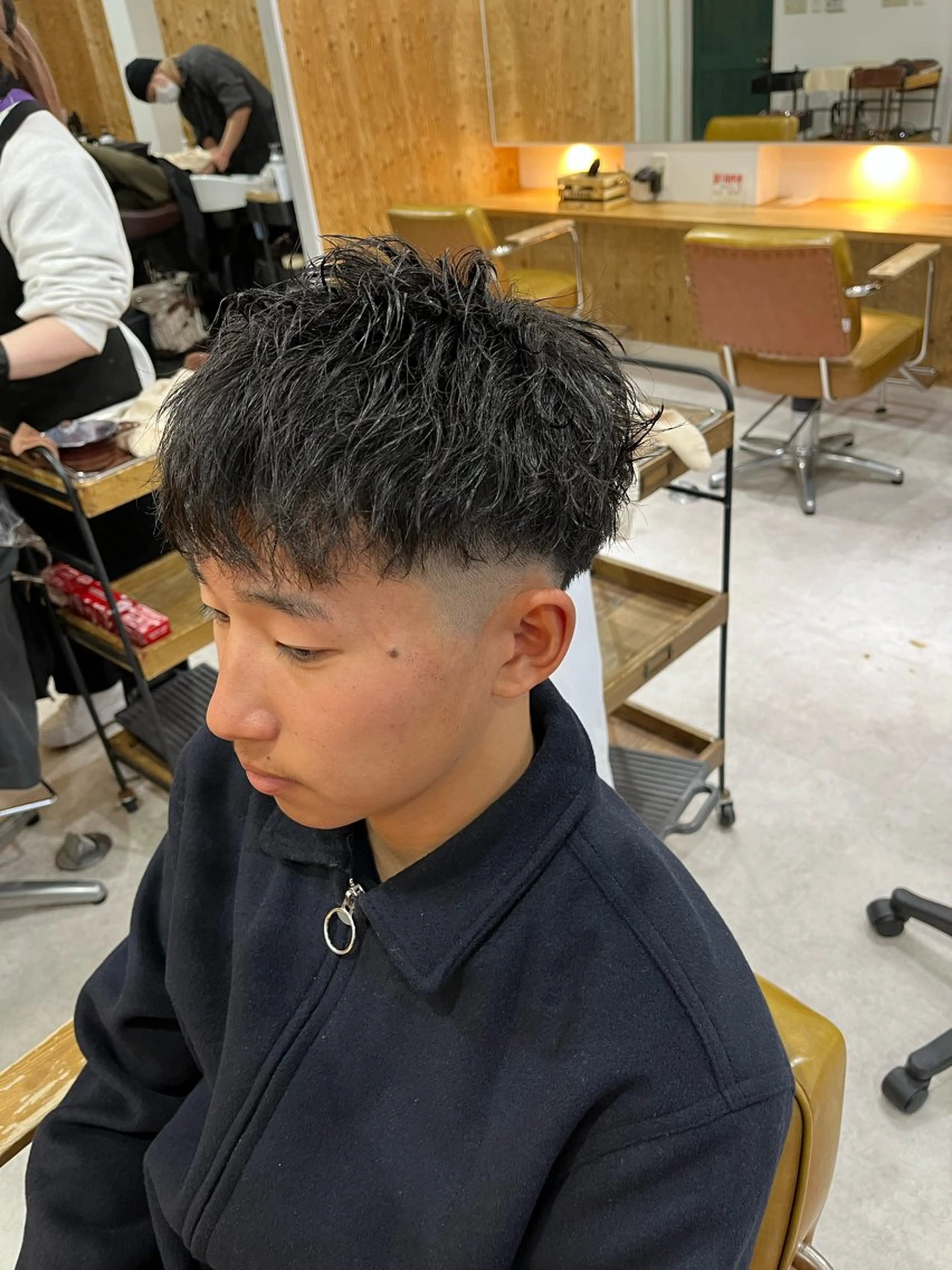 メンズ フェードカット カット 【メンズパーマ専門】 質感職人/牧野成瀬のヘアスタイル