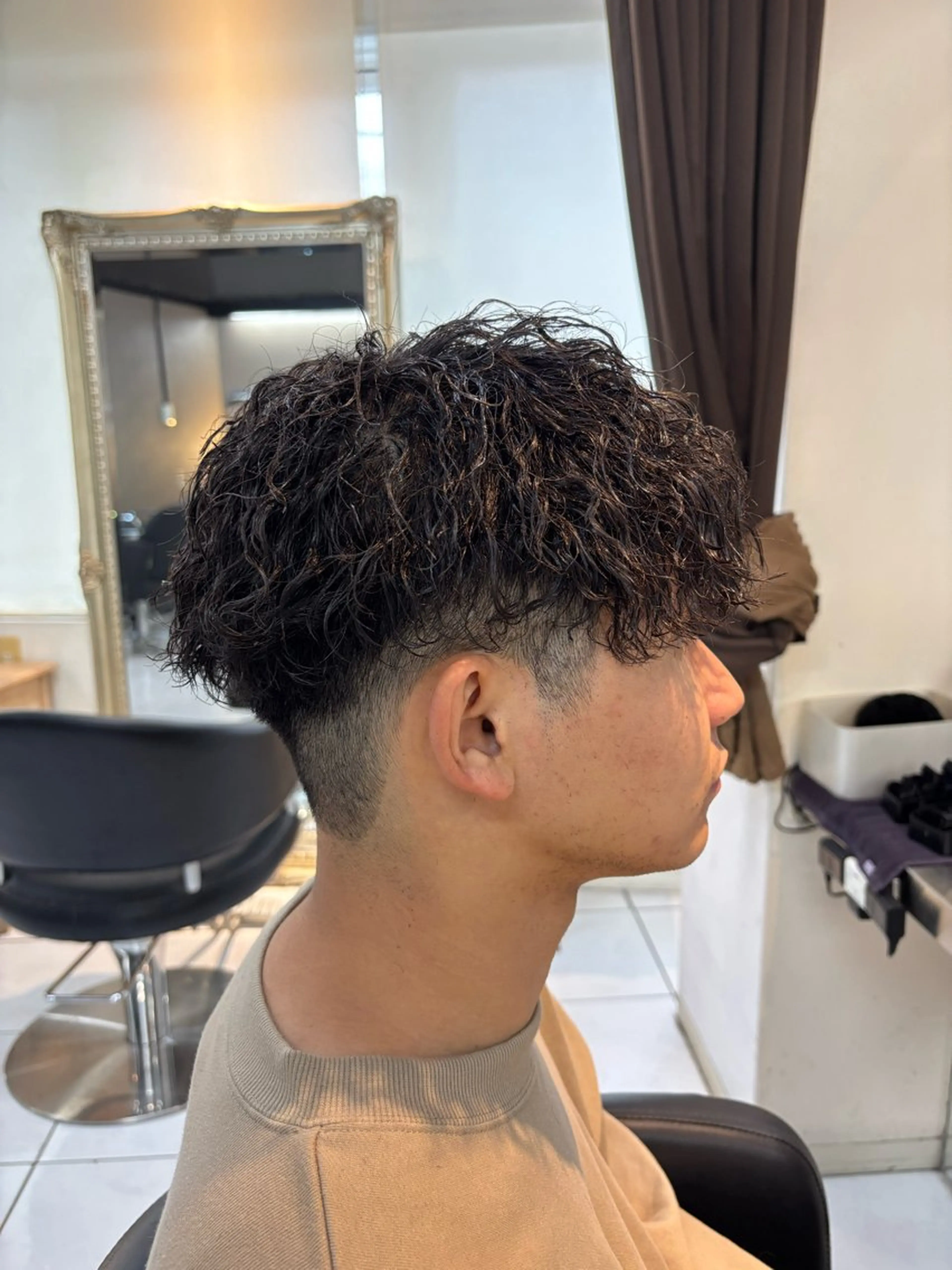 メンズ メンズパーマ カット パーマ 加川 隼人のヘアスタイル