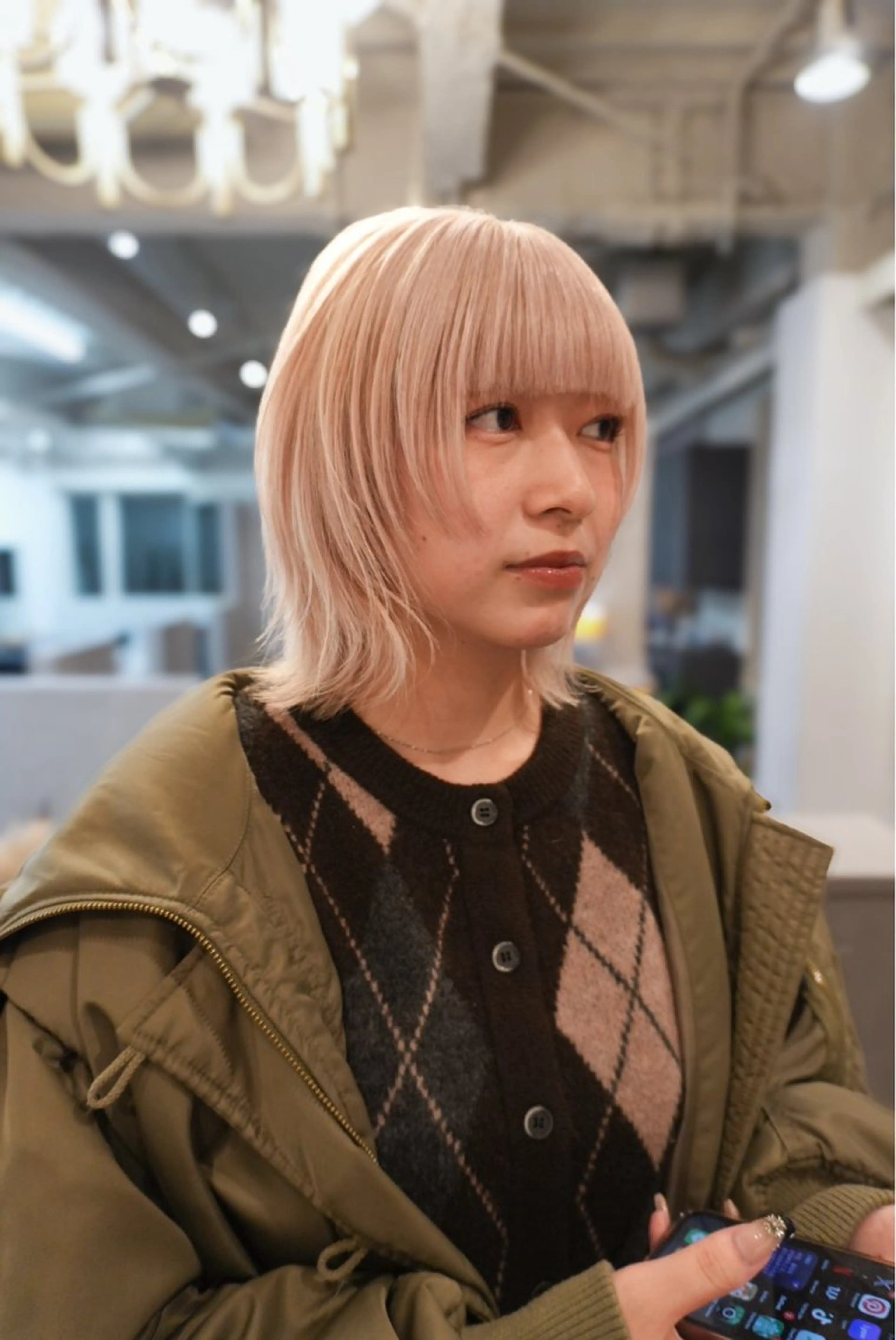 カラー ヘアカラー レイヤー/ハイトーン ヒガシサヨのヘアスタイル