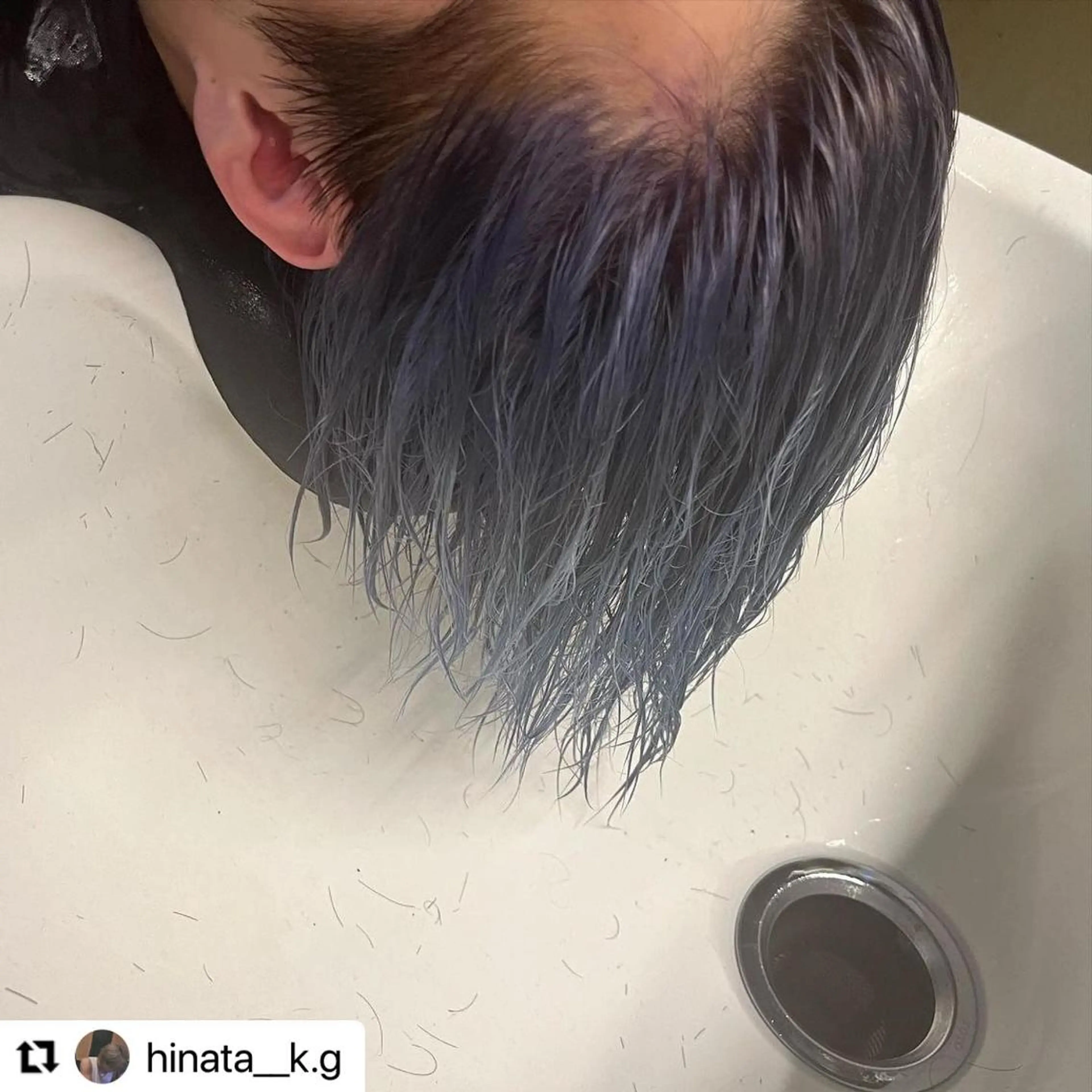 ショート カラー パーマ メンズ メンズブリーチ メンズウルフカット ブリーチ ブルーカラー グラデーションカラー 🩷Eny terrace🩷のヘアスタイル