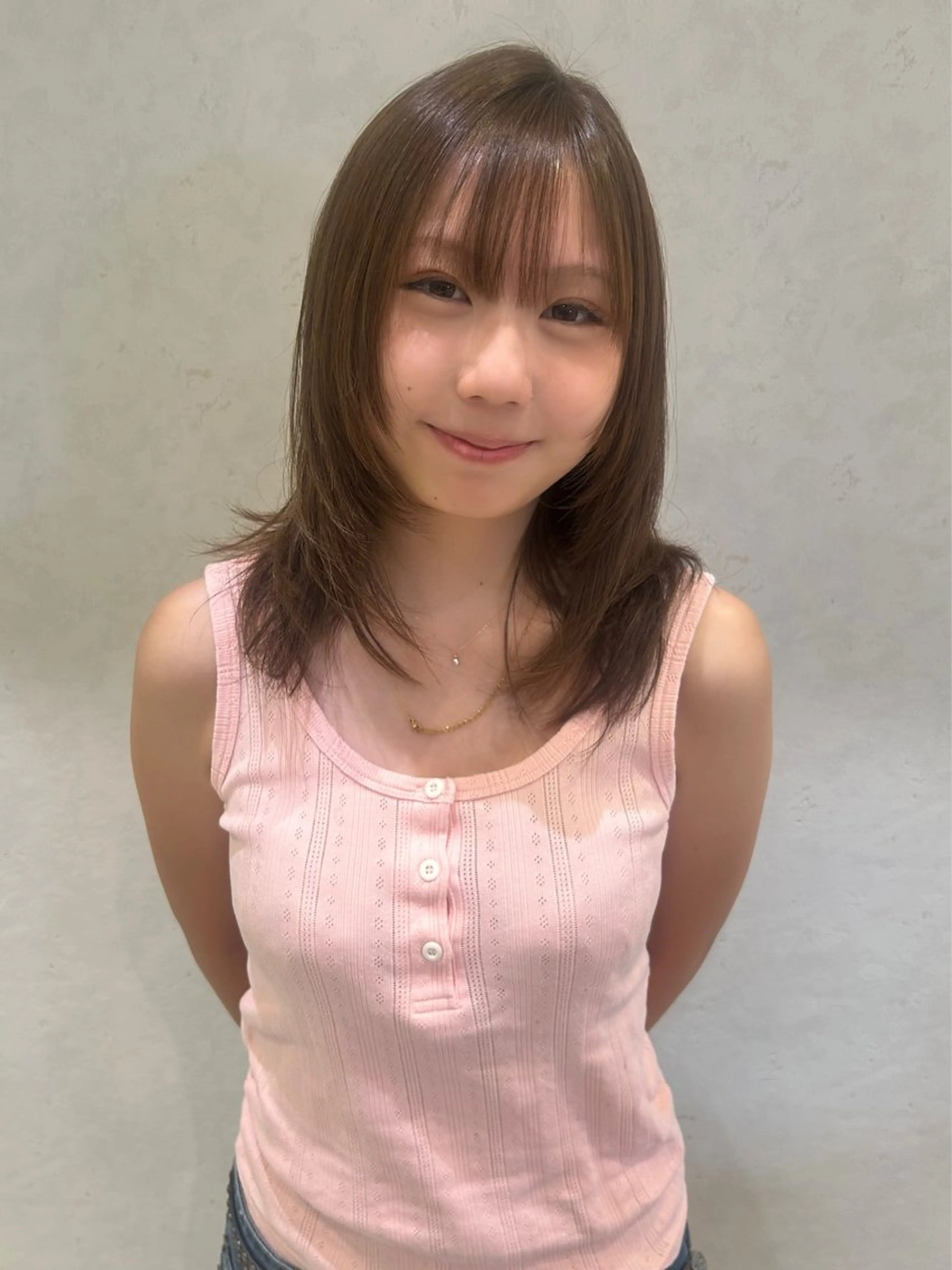 セミロング カラー カット ヘアカラー トリートメント レイヤー/インナー カラー🦋ルイのヘアスタイル