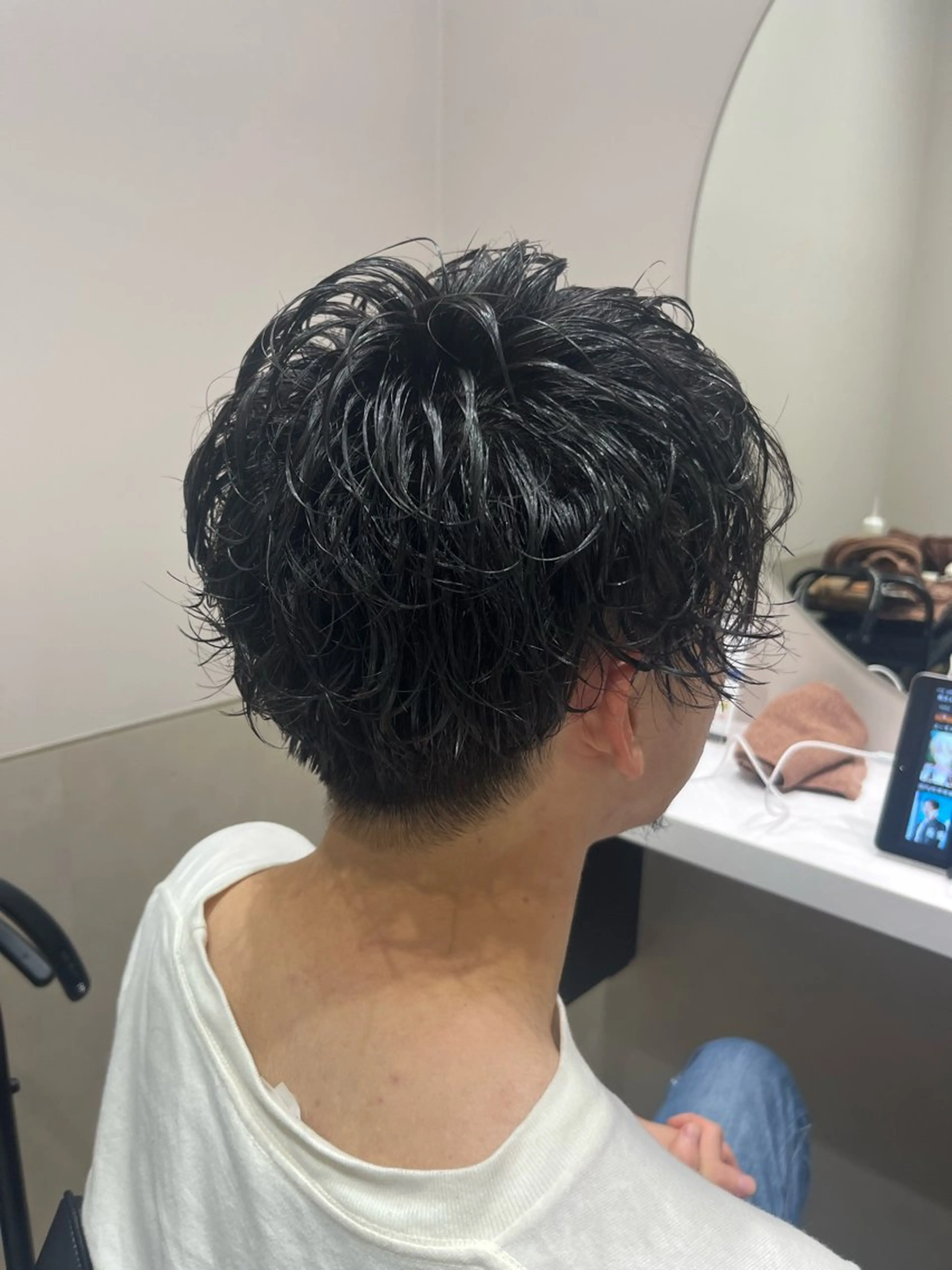 ショート パーマ メンズ メンズパーマ 美容室難民様向け 美容師/はるかのヘアスタイル