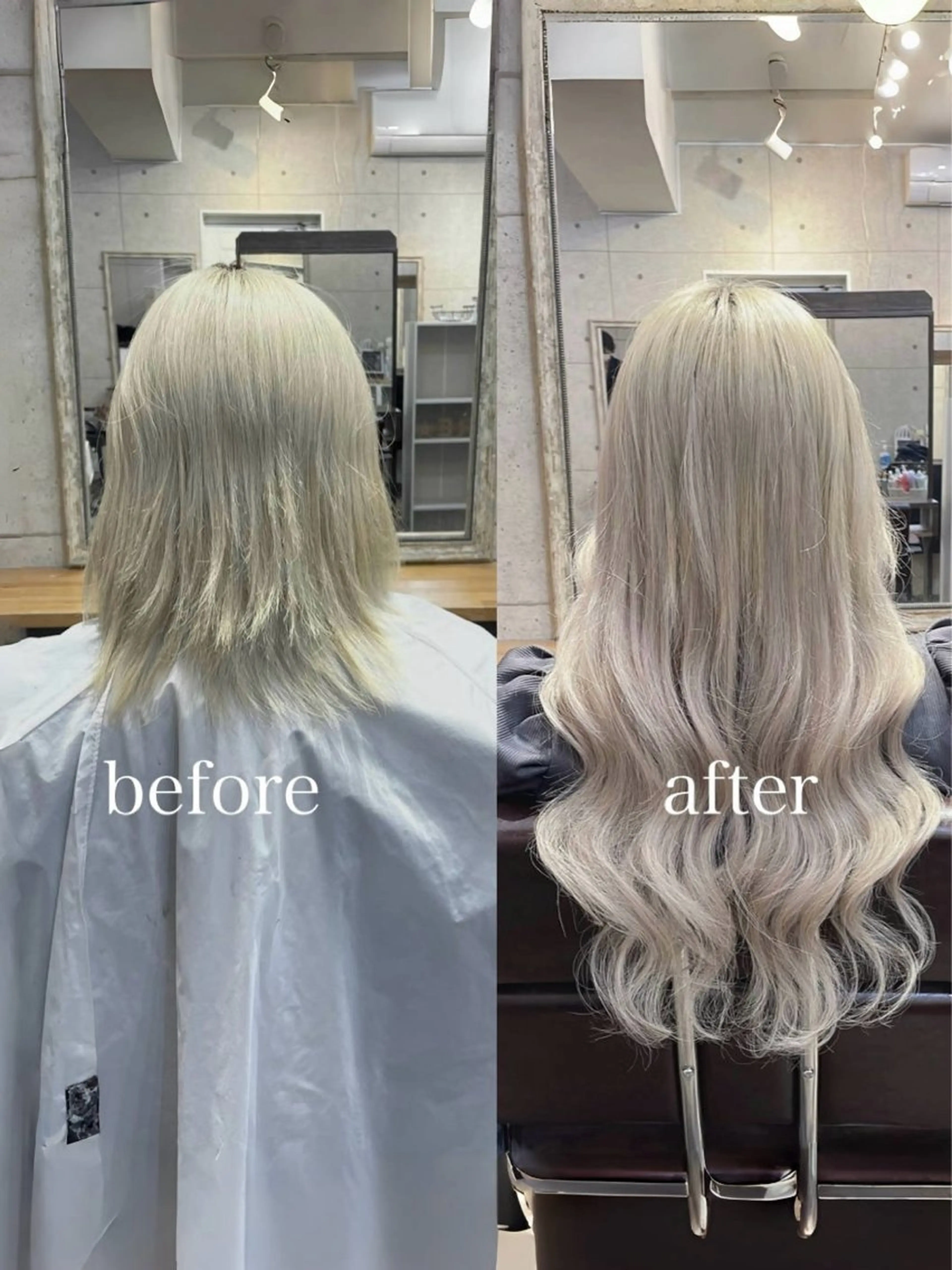 ロング ヘアカラー エクステ Nuit 新宿所属・エクステ×ブリーチ× レイヤー🌟Kのヘアスタイル