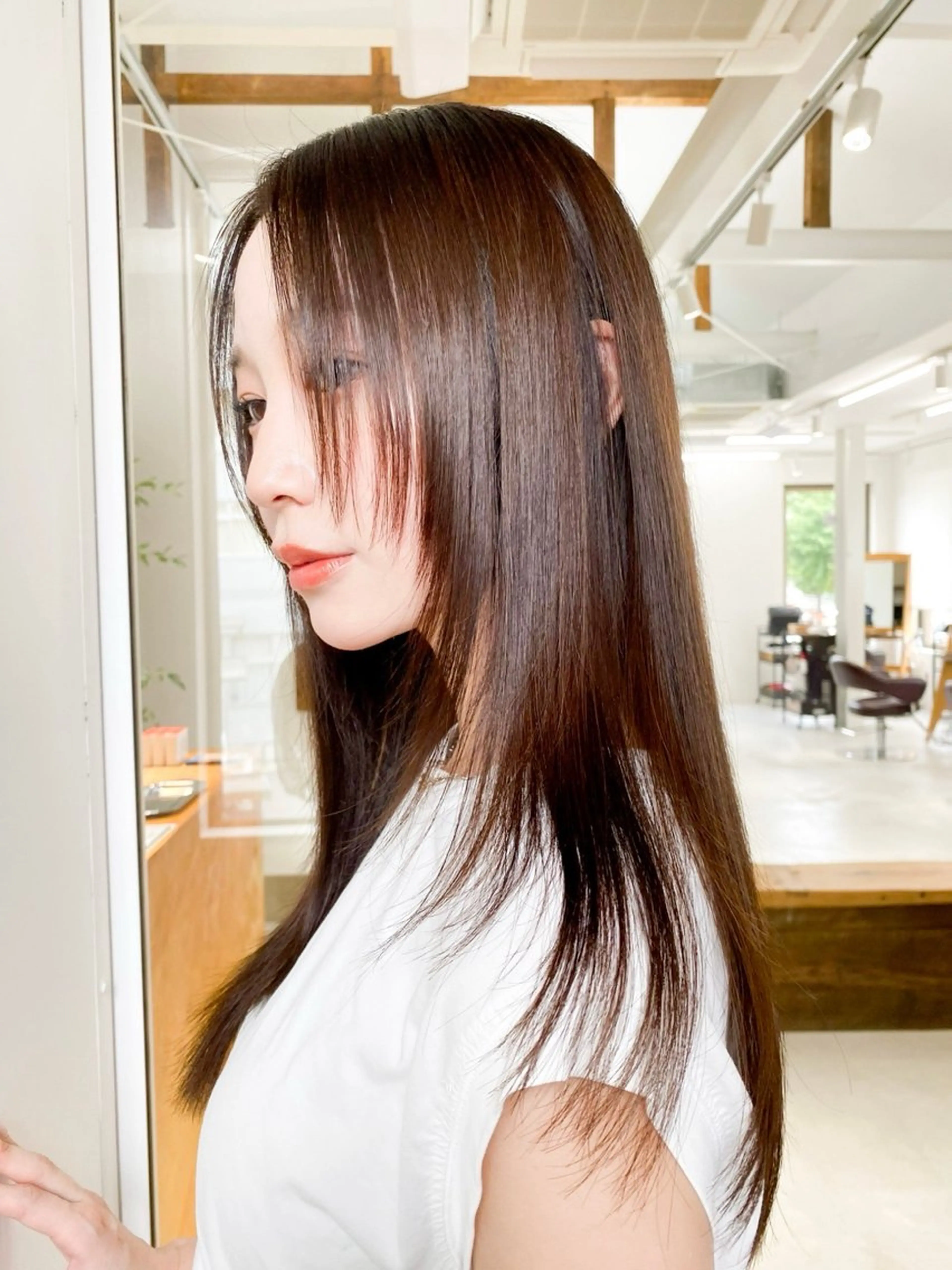 ロング パーマ 酸性ストレート ストレートパーマ カット 縮毛矯正 miyu／御器所 OORRY.etwaのヘアスタイル