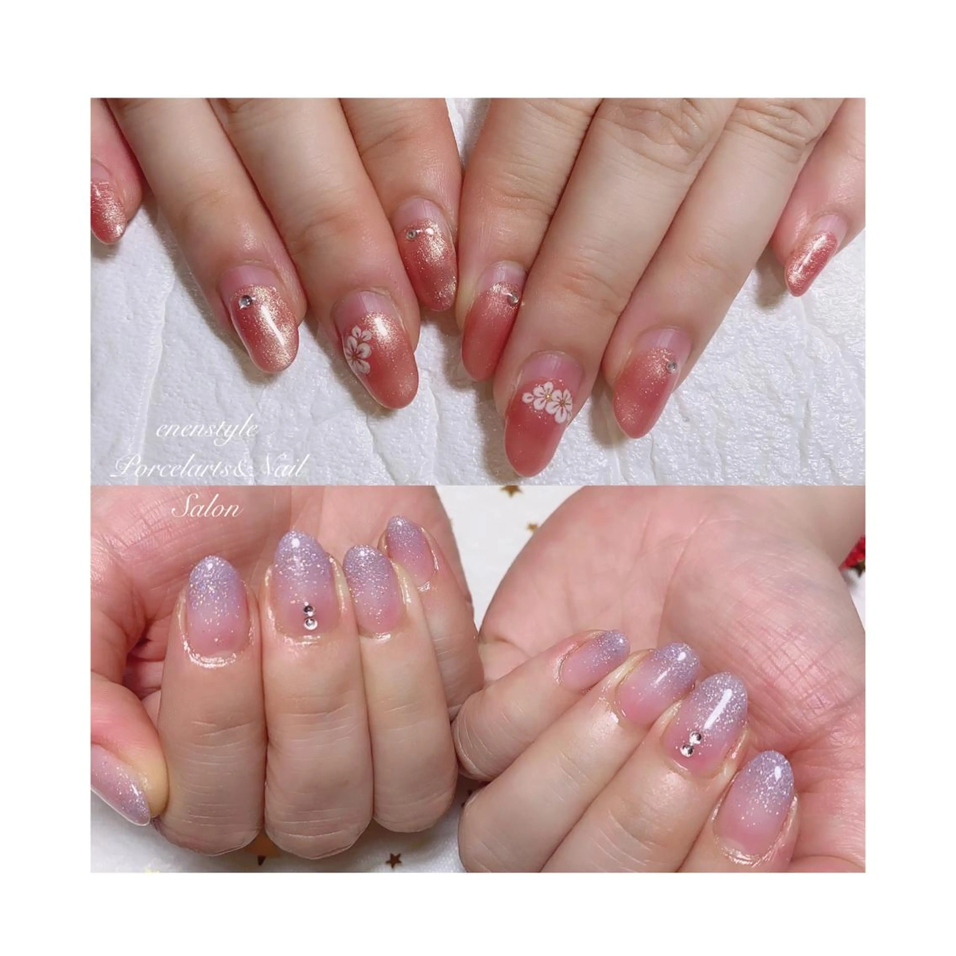 ミディアム ネイル ジェルネイル ニュアンスネイル オフィスネイル ワンカラーネイル パラジェル ハンドネイル 👑enen style👑のネイルデザイン