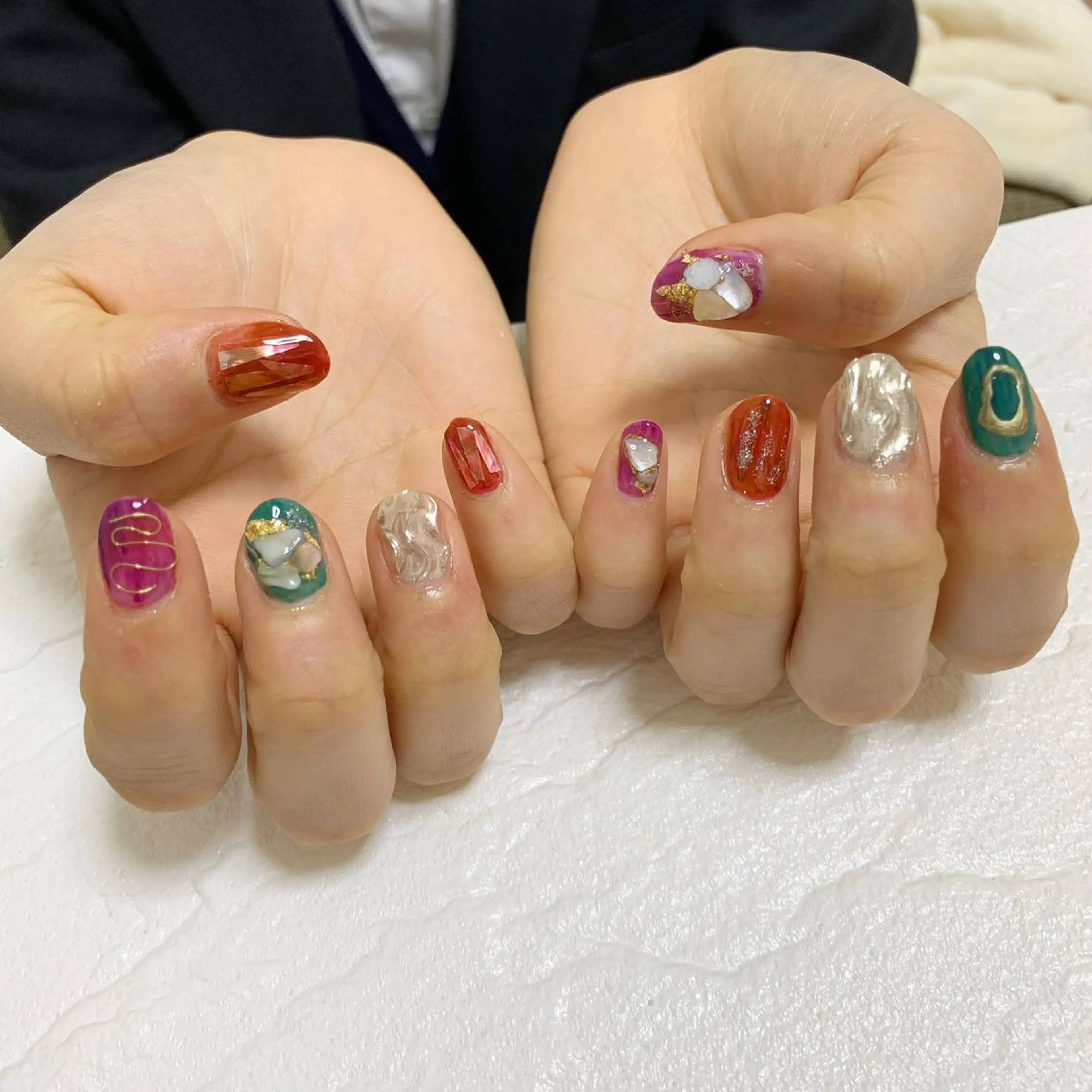 ネイル ハンドネイル フットネイル 竹本 愛のネイルデザイン