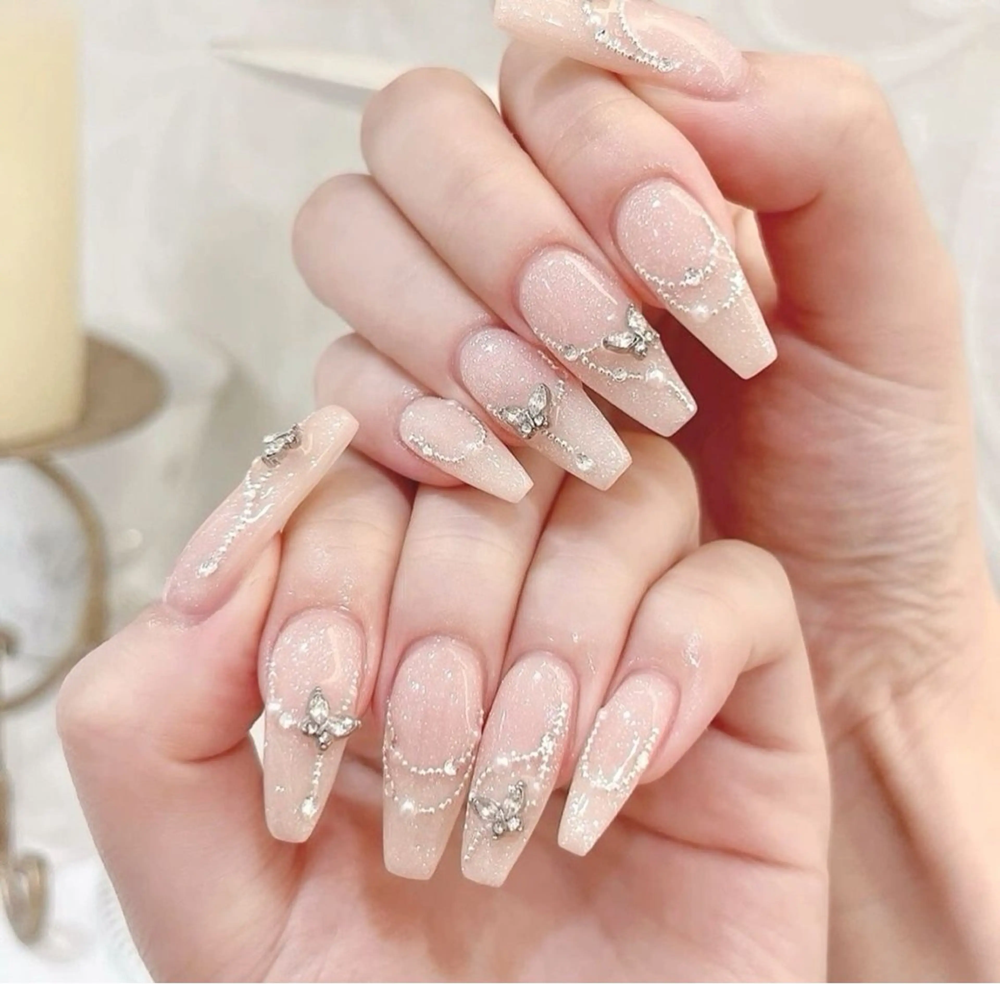 ネイル グラデーション ラメ(グリッター) マグネットネイル ミラーネイル ニュアンスネイル ハンドネイル Lumi de nailsのネイルデザイン