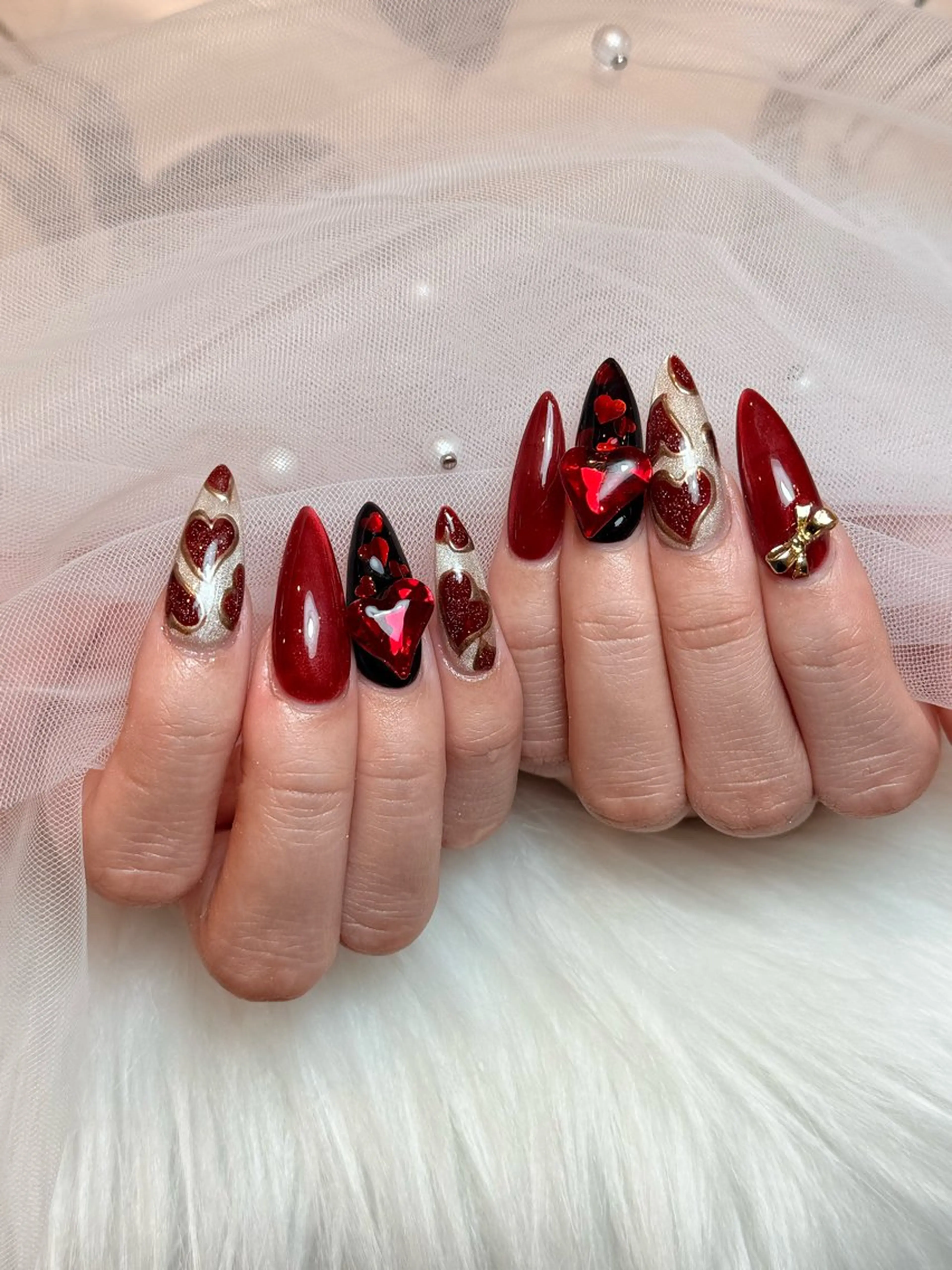 ネイル フレンチネイル ロングネイル マグネットネイル スカルプネイル スーパーロングネイル Nihonthy Nail 新宿のネイルデザイン
