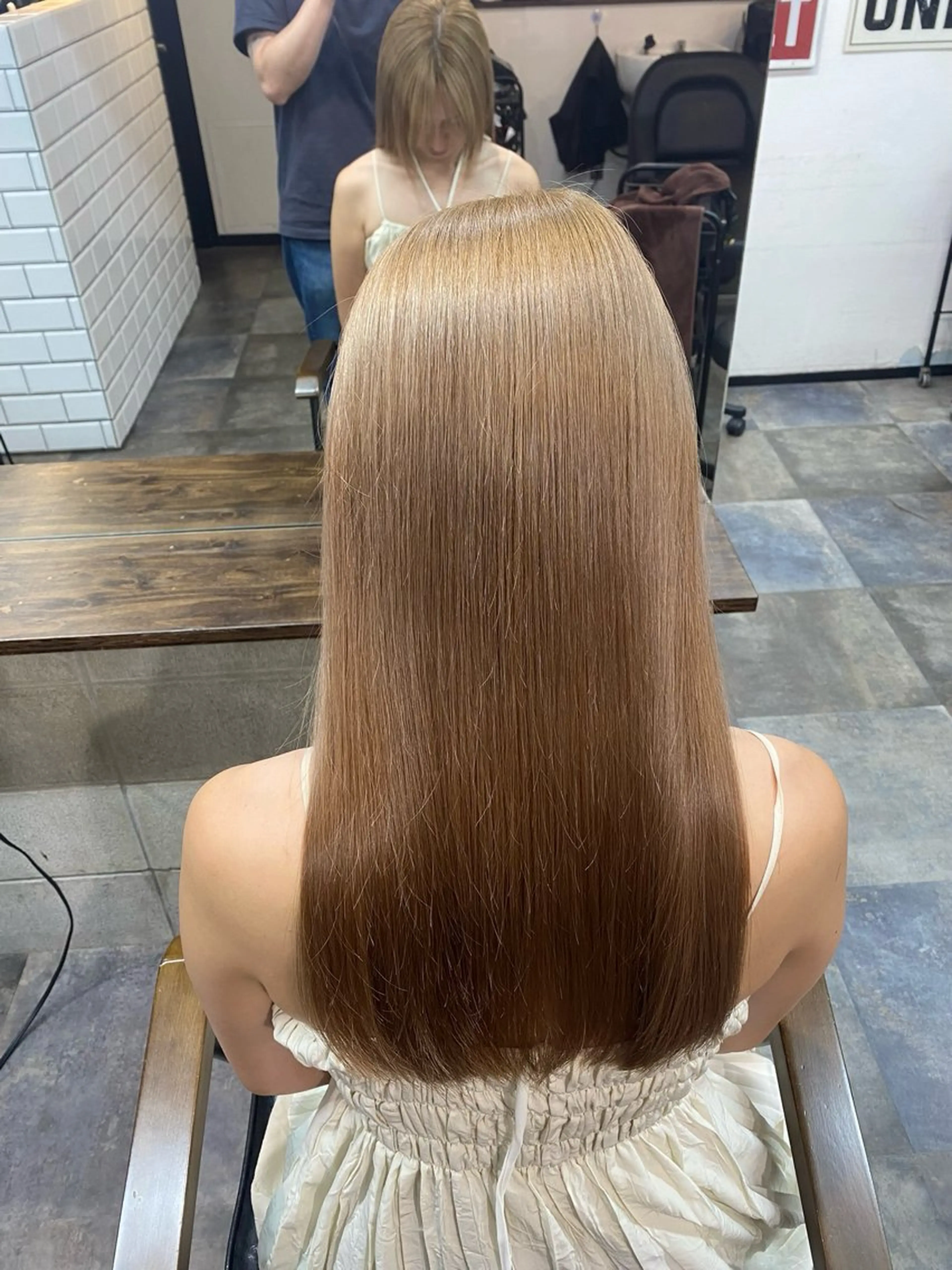 セミロング カット ヘアカラー トリートメント 髪質改善/レイヤー カット手塚奨のヘアスタイル