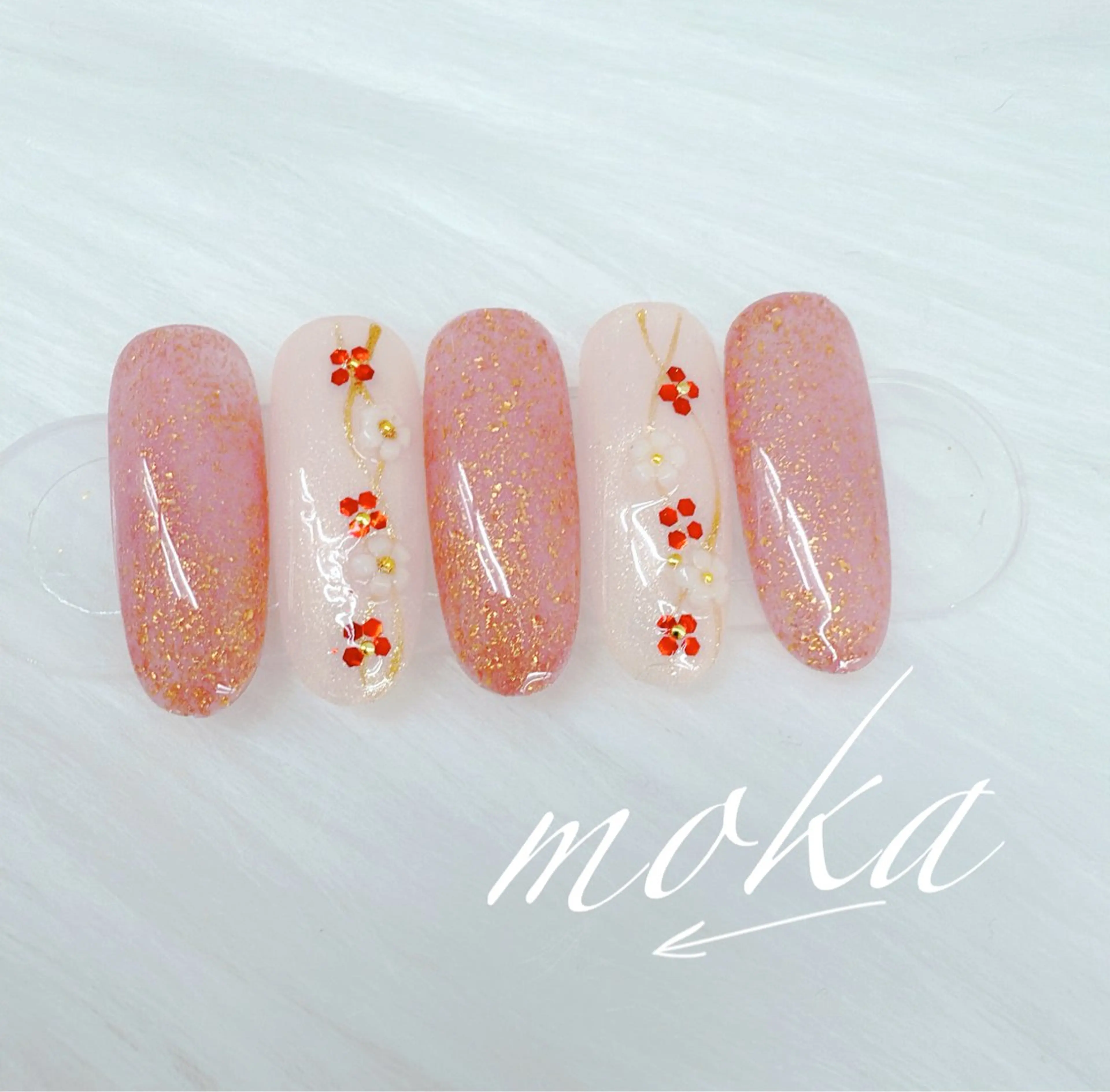 ネイル ハンドネイル ハンドケア 胡蝶蘭レディースサロ ンNailMOKAのネイルデザイン