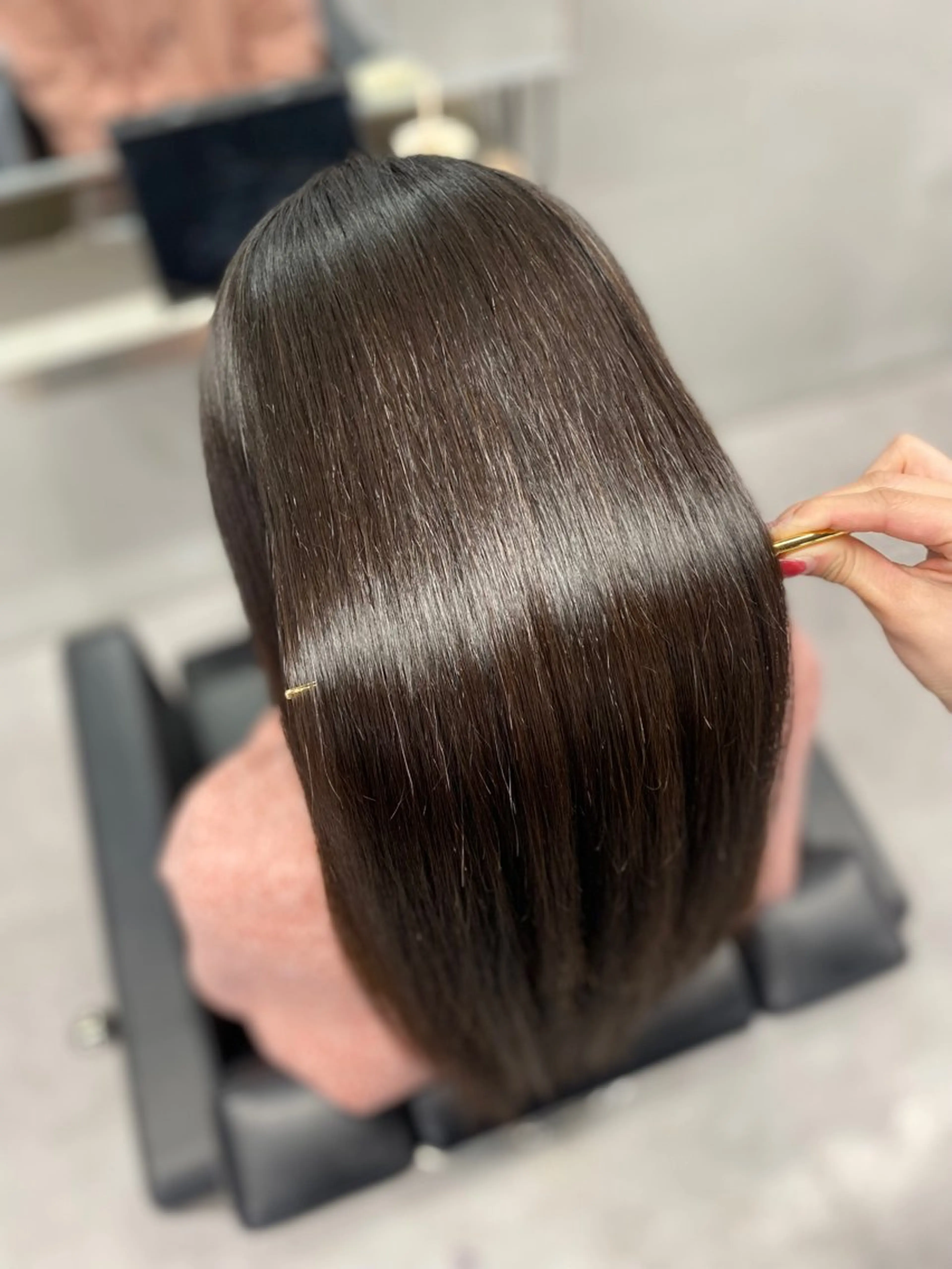 ロング カット 縮毛矯正 トリートメント 艶髪/縮毛矯正 🫧辻野海羽のヘアスタイル