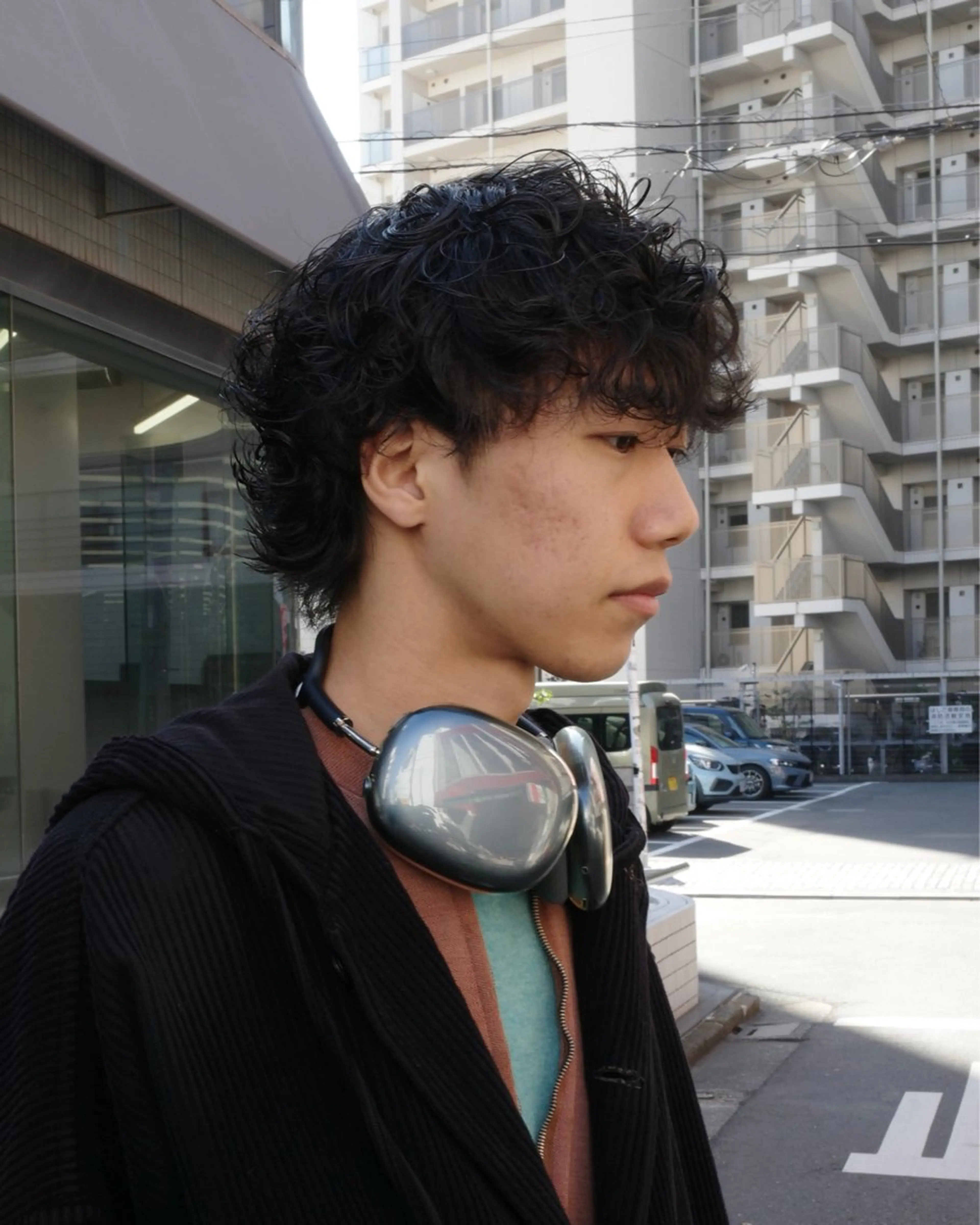 パーマ メンズ メンズパーマ カット パーマ 透明感ハイトーン特化 /ケアブリーチ/莉駒のヘアスタイル