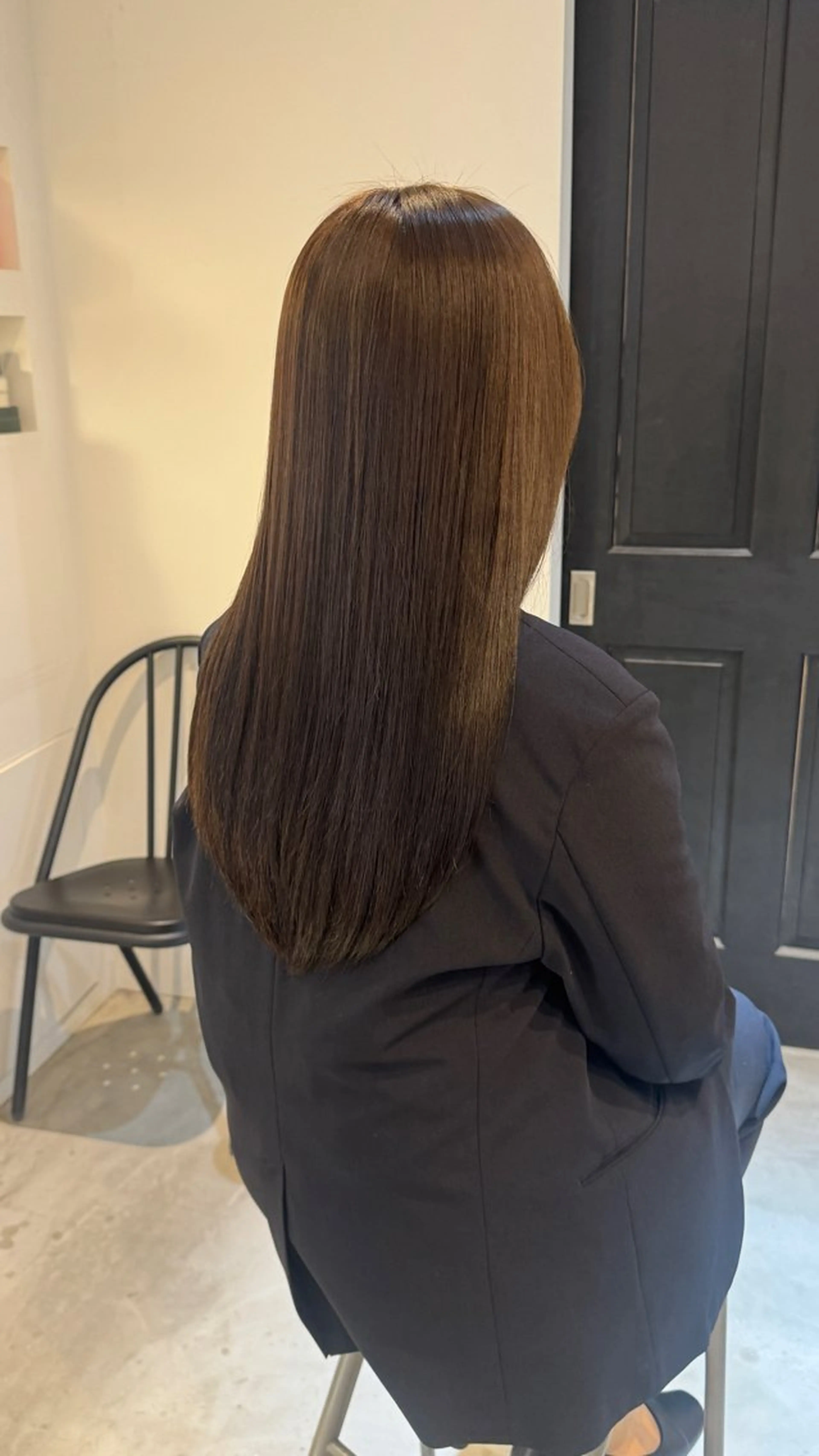 ロング ヘアカラー トリートメント 華奈/オリーブ/ ベージュ/抜け感🥣のヘアスタイル