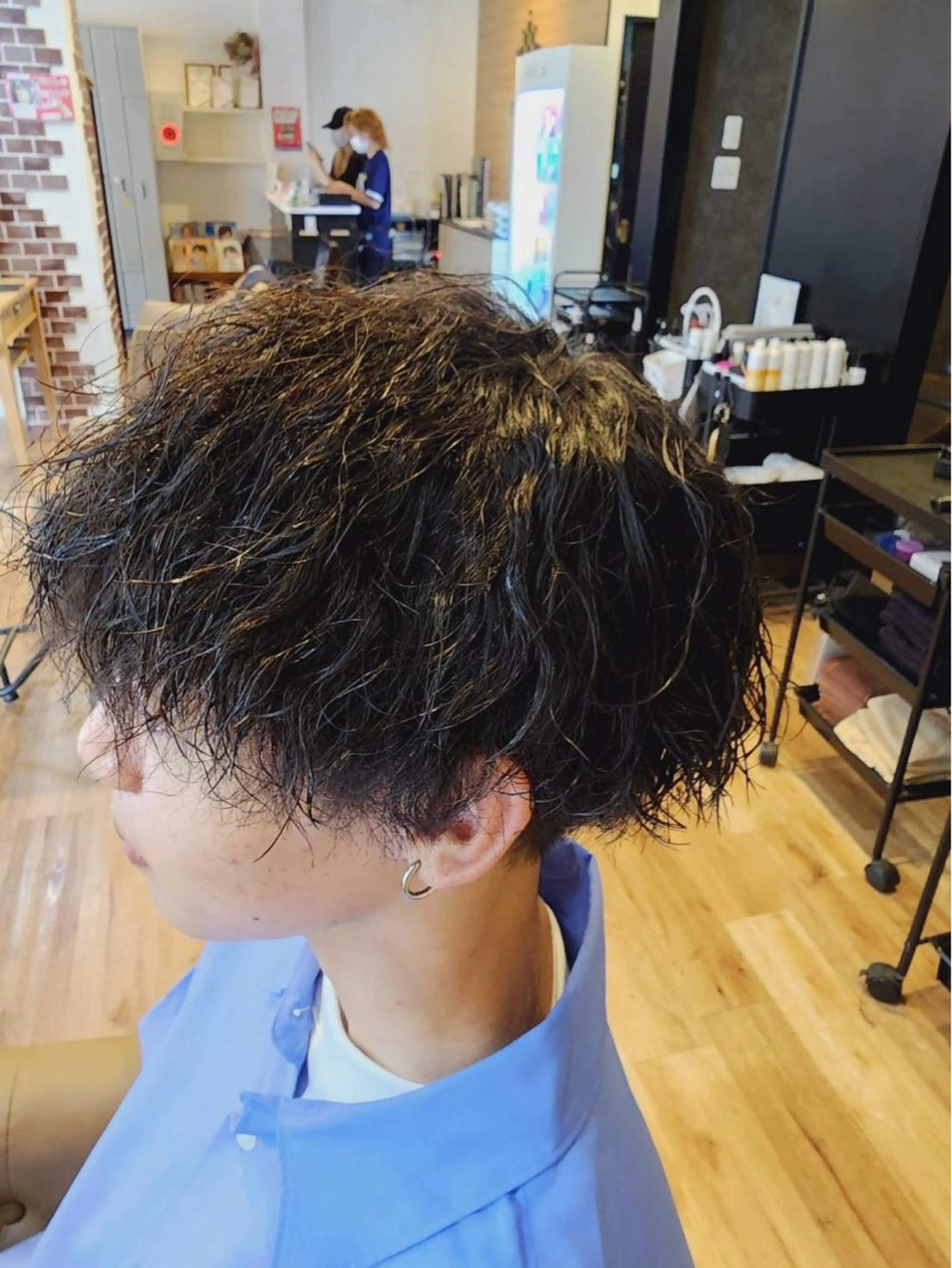 ショート パーマ メンズ 増山 諒 【メンズ専門美容師】のヘアスタイル