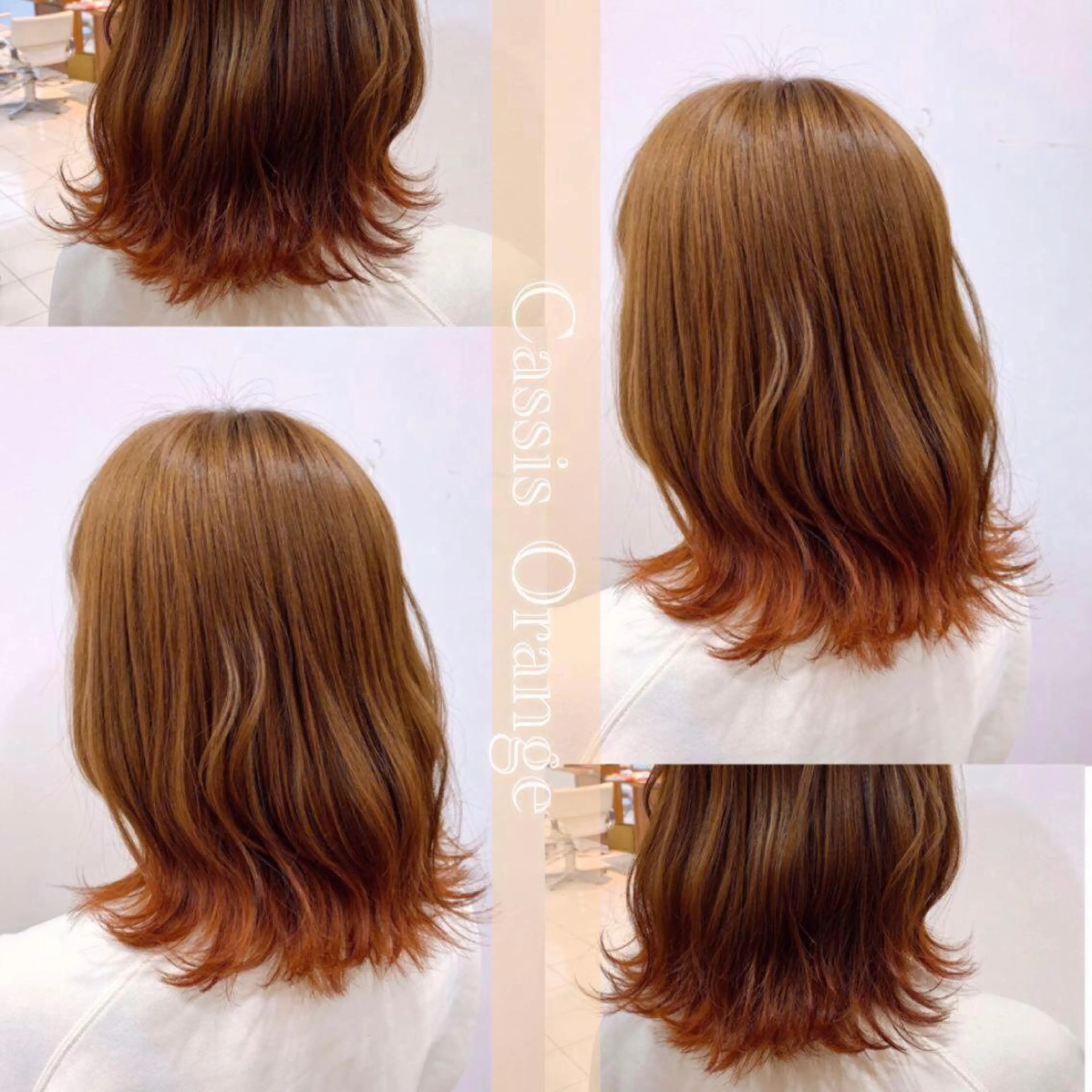 セミロング カラー 大和市の白髪ぼかし 職人￤柳川拓哉のヘアスタイル