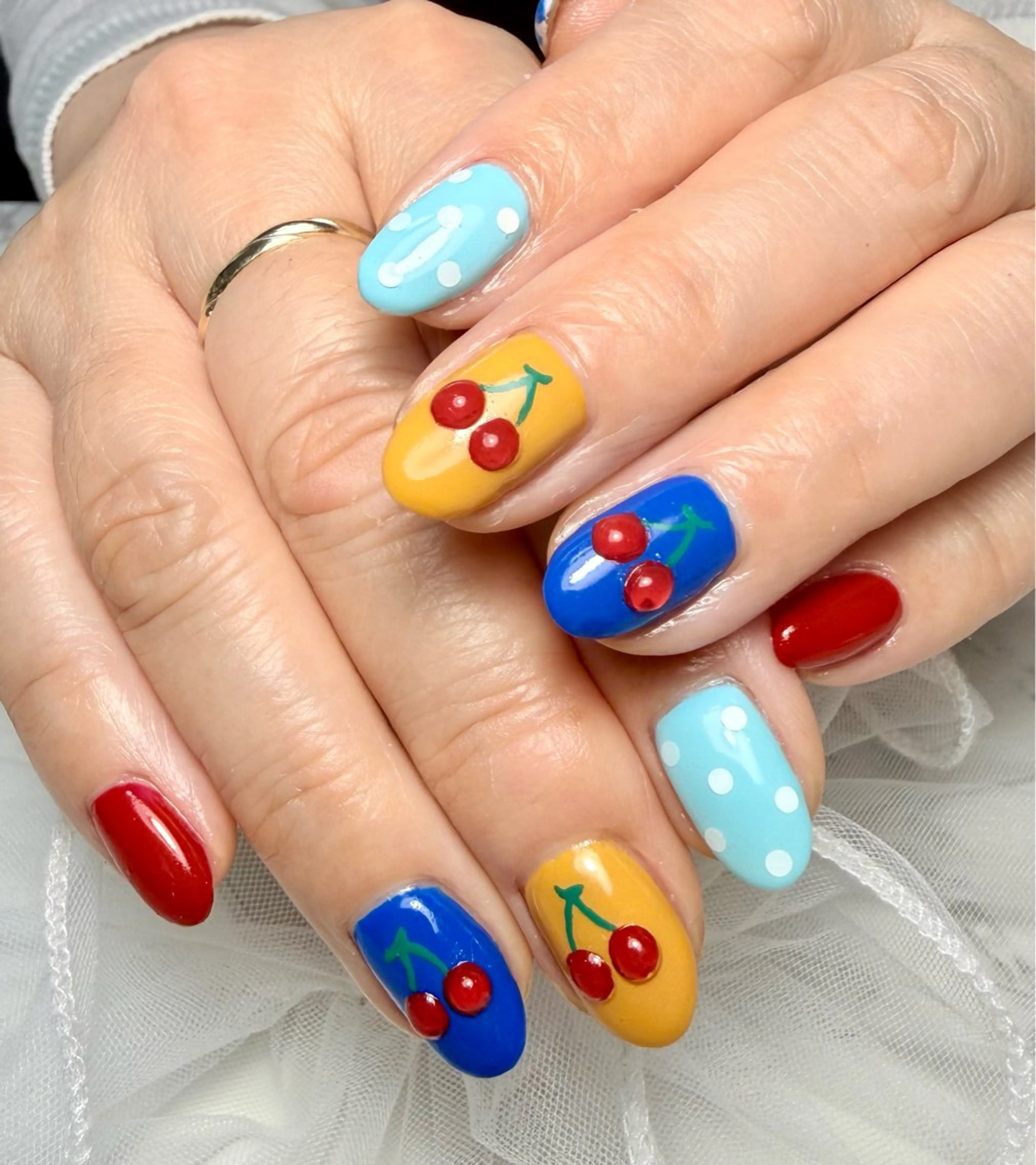 ネイル アートネイル チークネイル フラッシュネイル フラッシュマグ フレンチネイル Mai’s nailのネイルデザイン