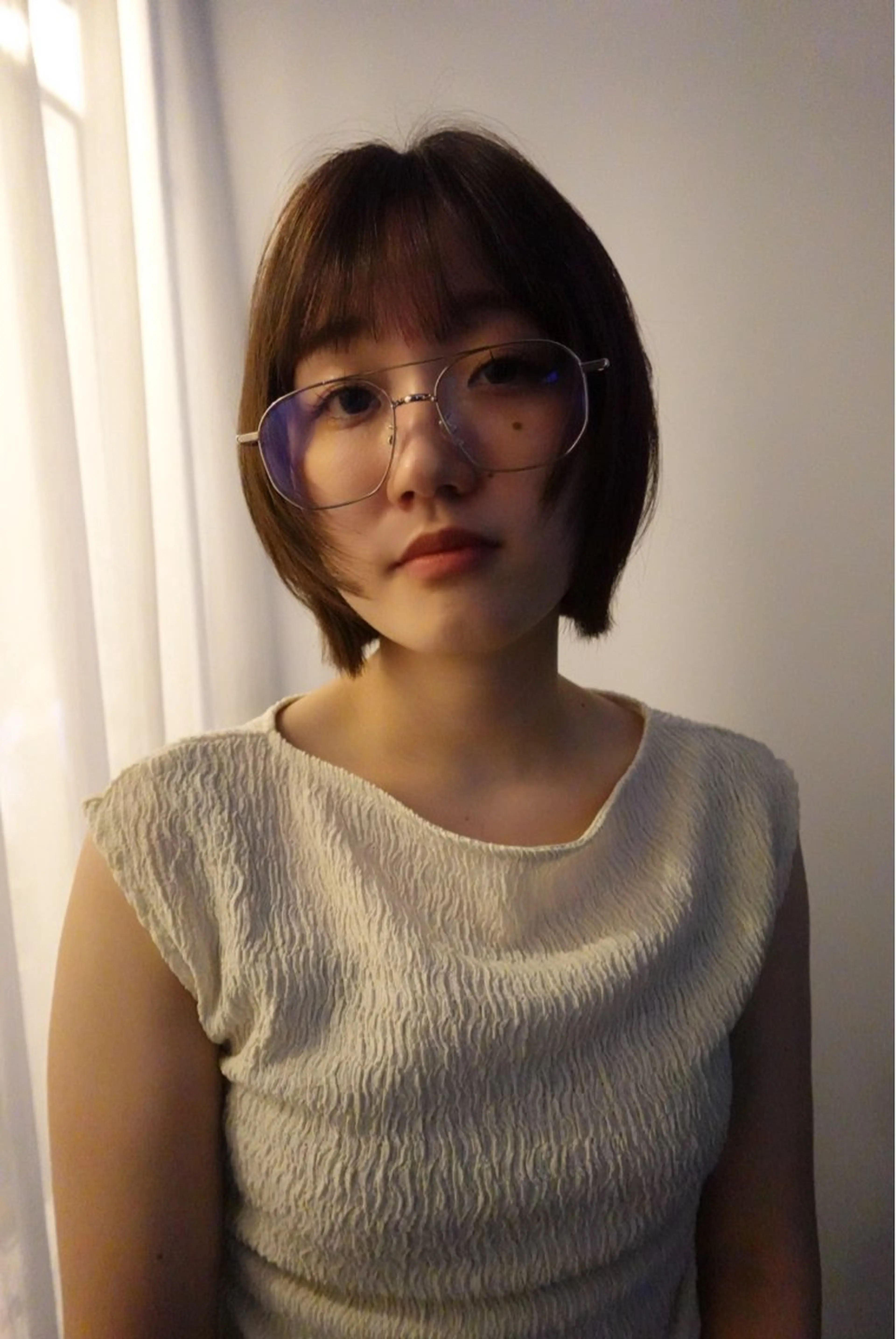 ミディアム ボブレイヤー ボブ レイヤーカット 宮前 芽衣のヘアスタイル