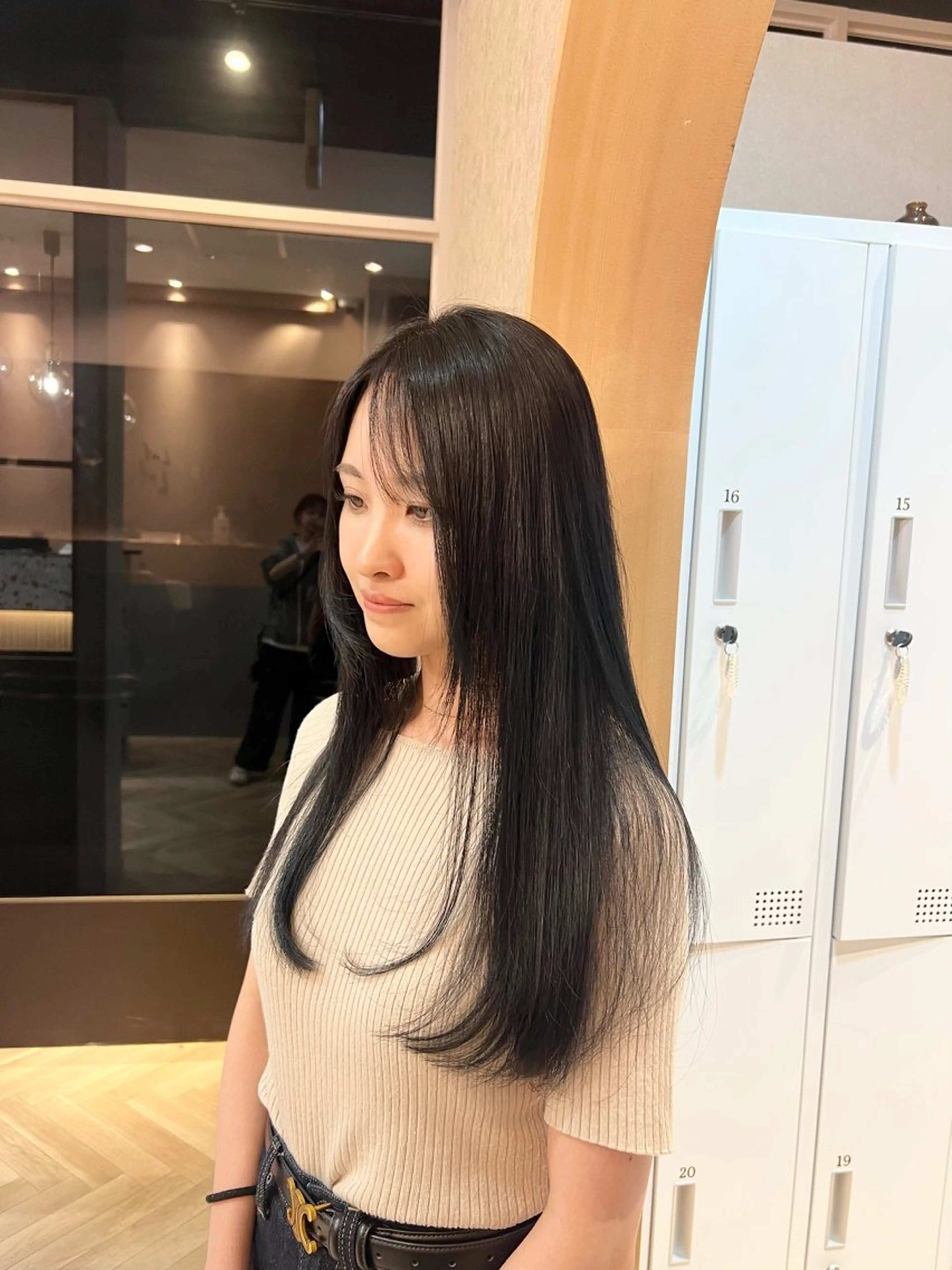 ロング カラー 透明感カラー ヘアカラー トリートメント 艶カラー/透明感 /ヒグチアオイのヘアスタイル