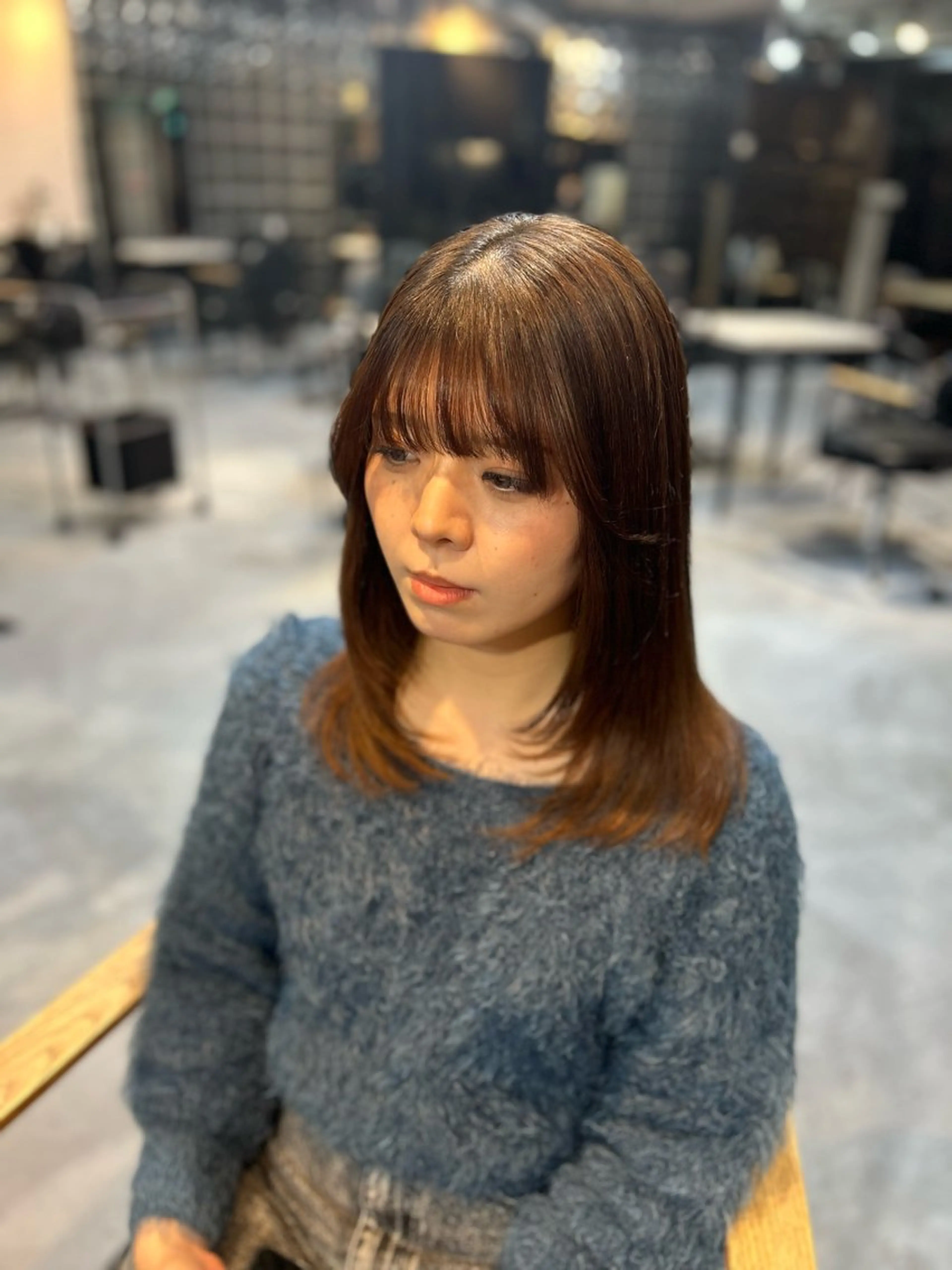 ミディアム カット 縮毛矯正 🌷ブリーチ縮毛矯正 /mina🌷のヘアスタイル