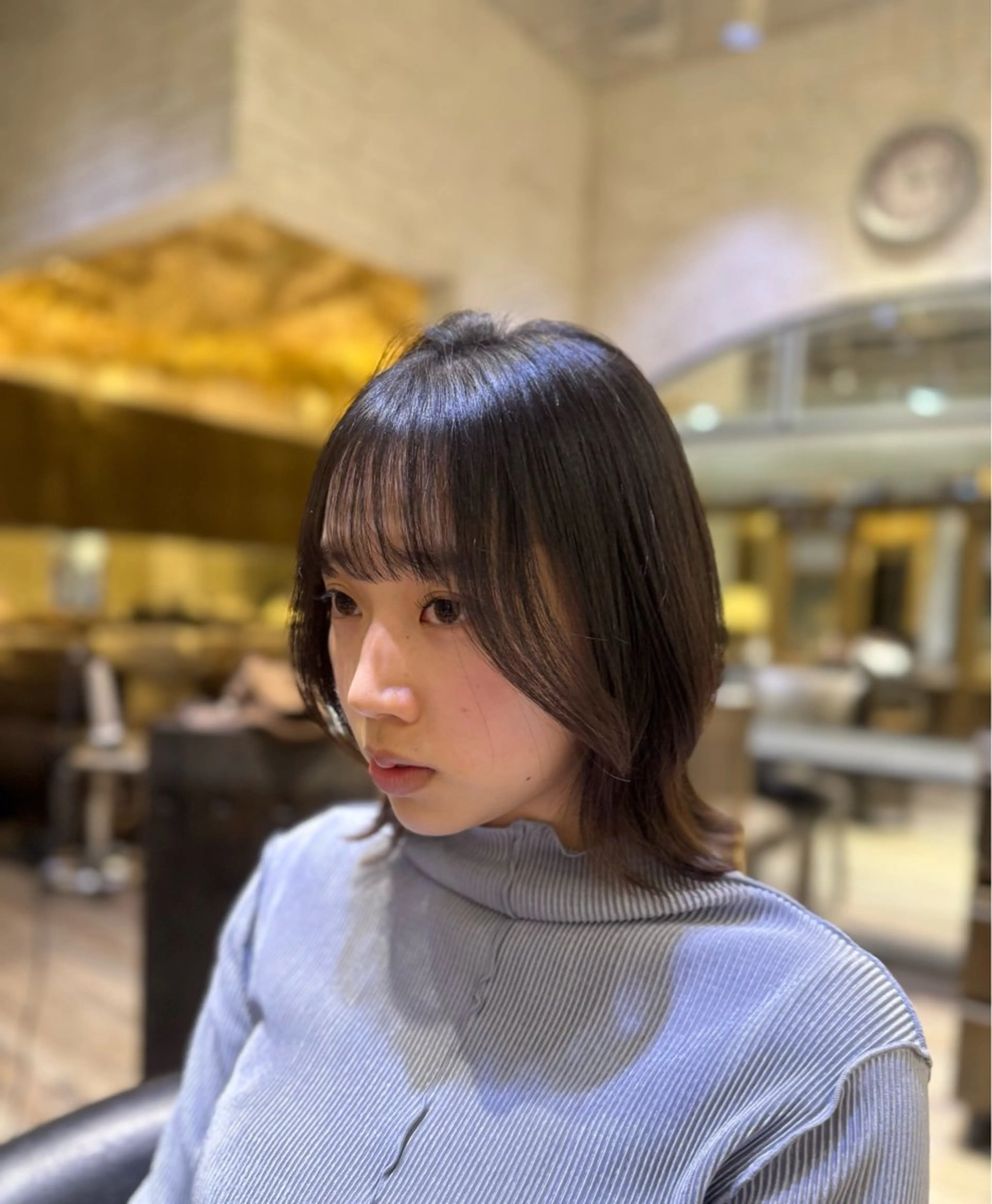 ミディアム ボブレイヤー ボブ レイヤーカット TiffaGINZA /Momokaのヘアスタイル