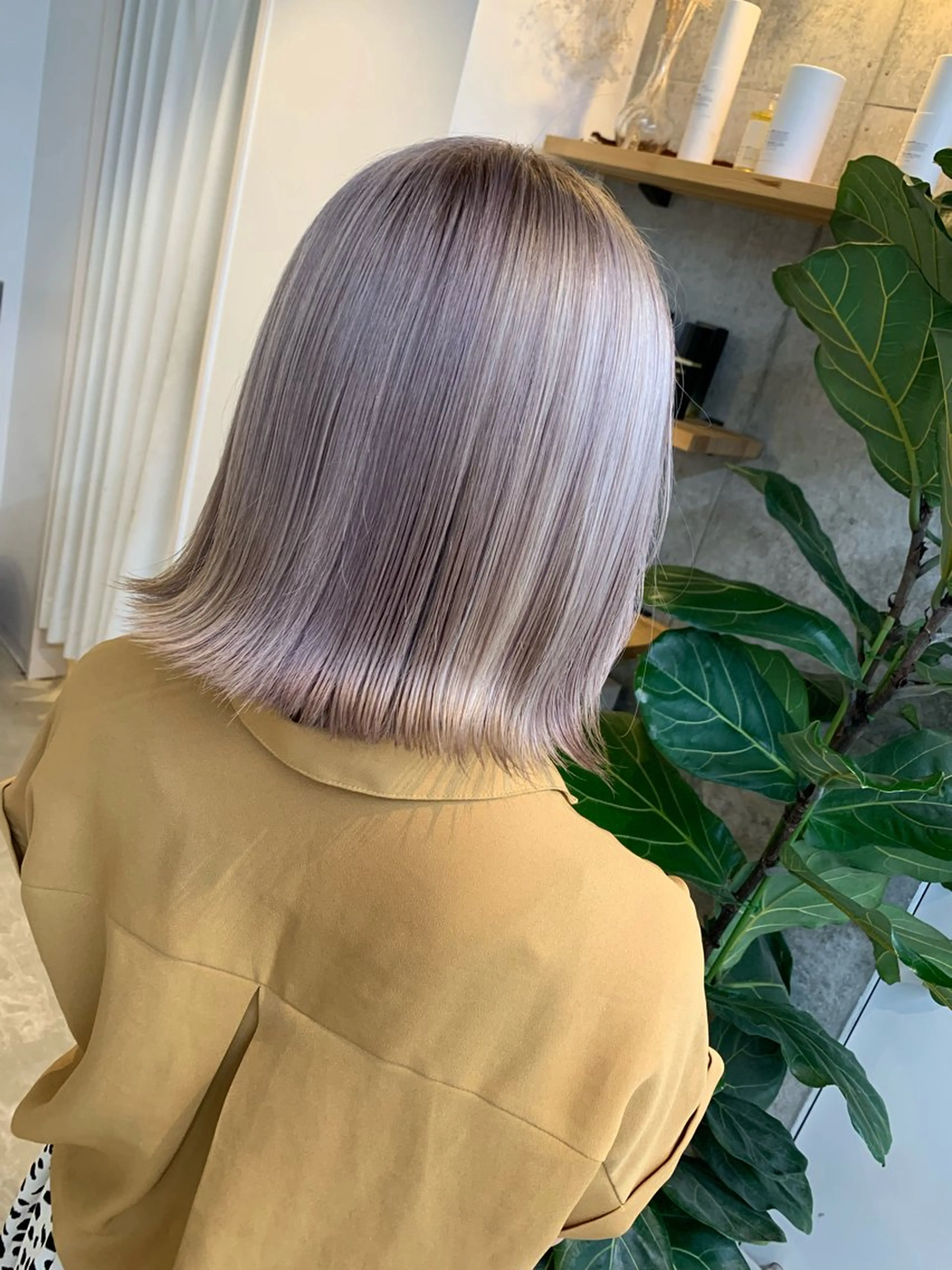 ミディアム カラー ヘアカラー トリートメント 天野 開のヘアスタイル