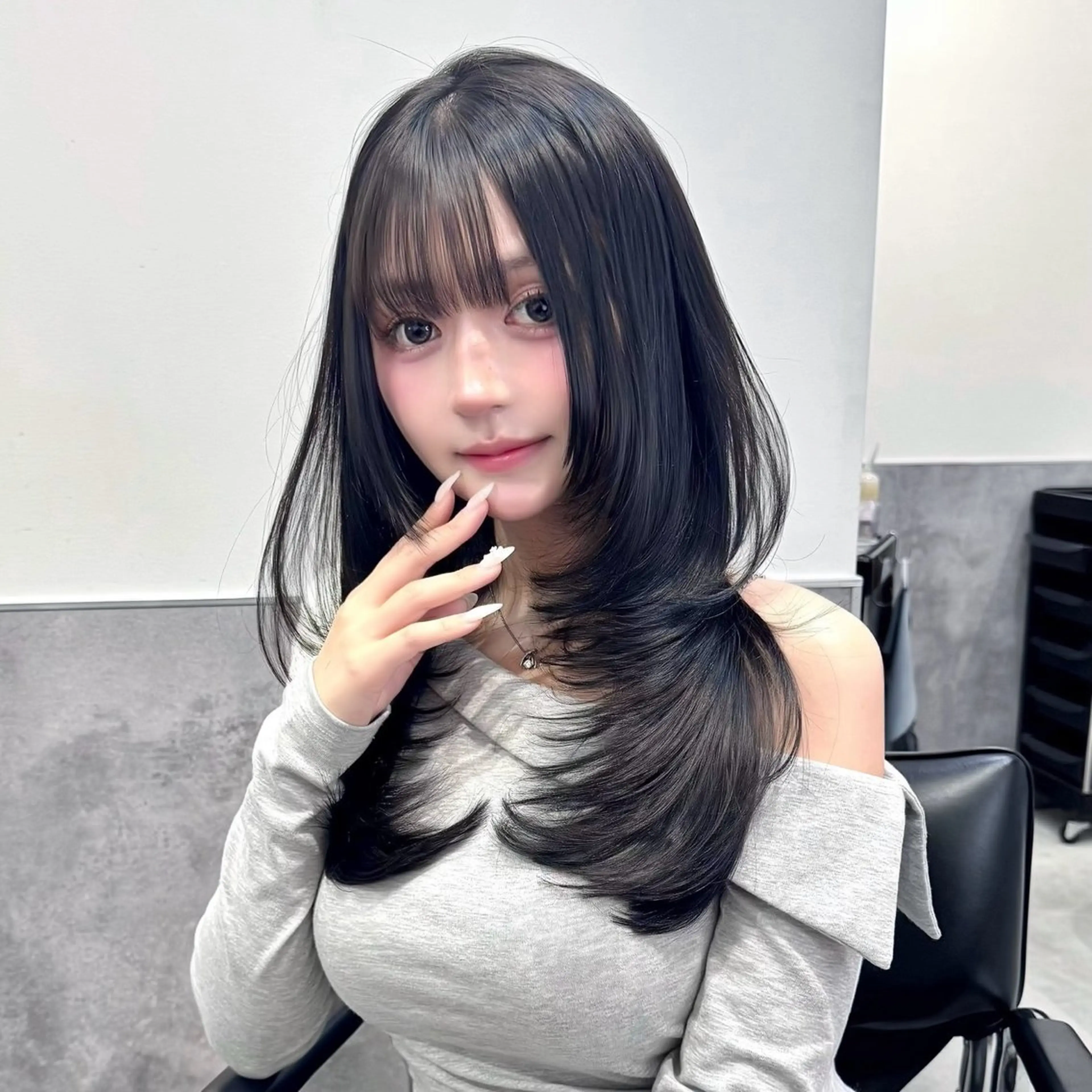 ロング カラー 透明感カラー 韓国風ヘア レイヤーカット 韓国系支持率No.1 レイヤー特化/きょうのヘアスタイル