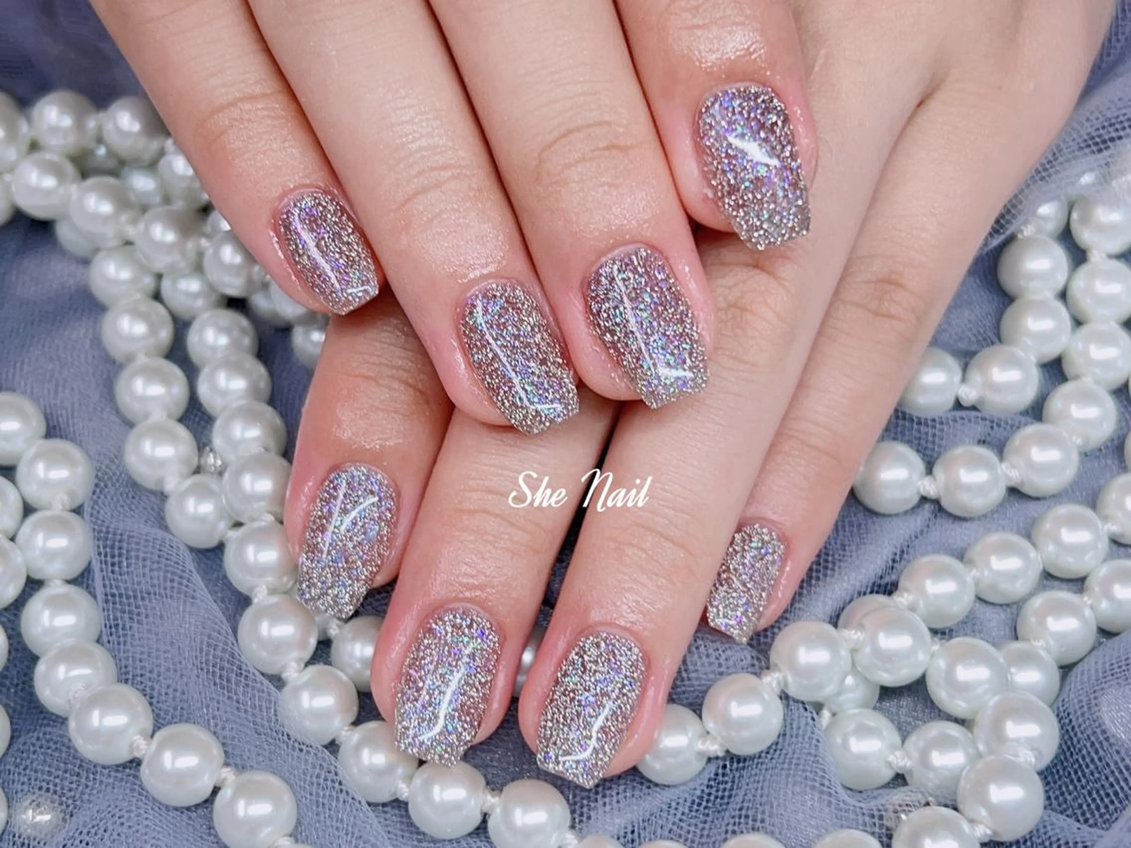 ネイル 長さ出し フラッシュネイル マグネットネイル ネイルチップ ハンドネイル She   Nail所属・ISA_ BELLAのネイルデザイン