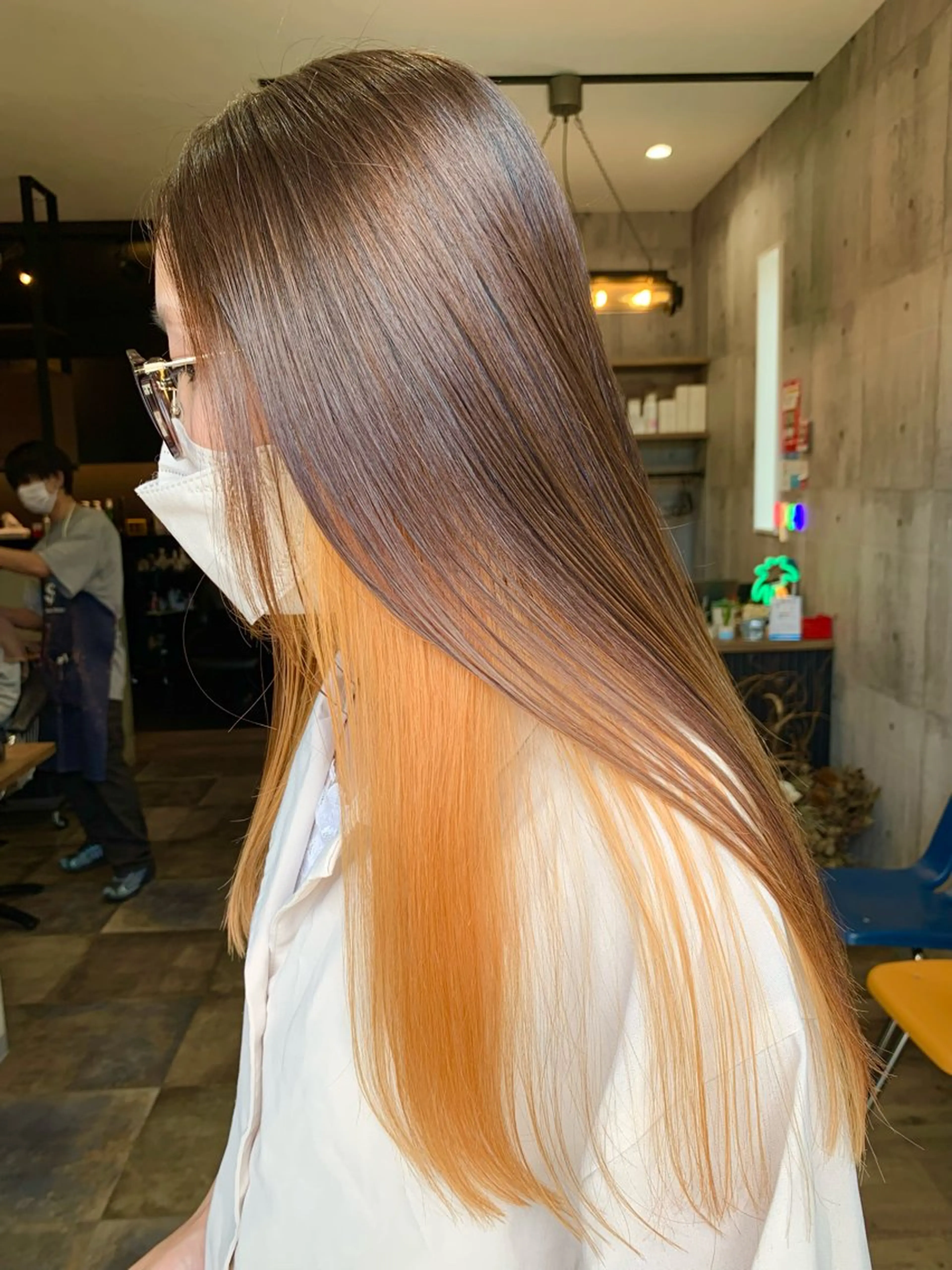 ロング カット ヘアカラー ヘッドスパ Welila by haku所属・yoshihara yuukiのヘアスタイル