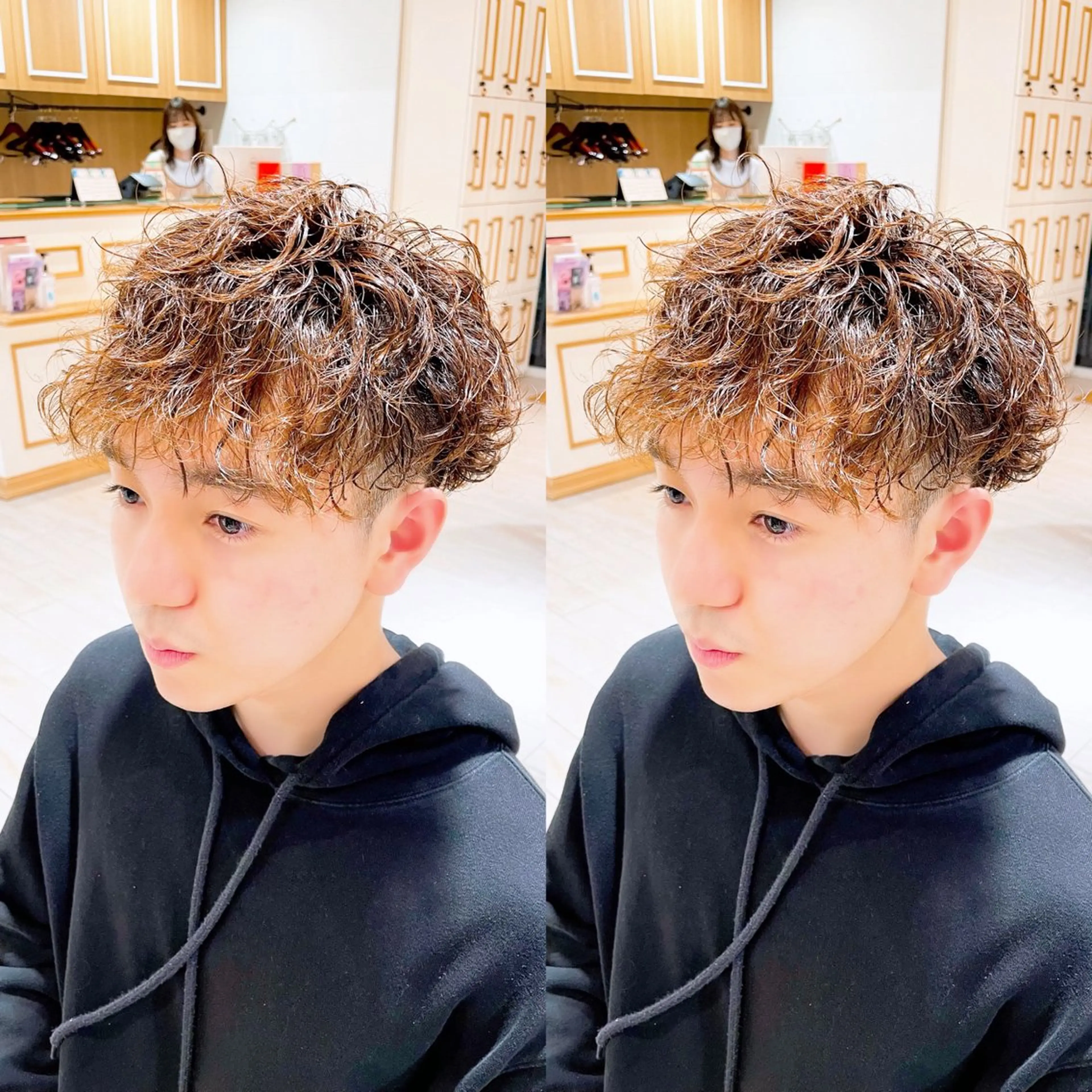 パーマ メンズ カット パーマ SEIRA♡レイヤー /ショート得意のヘアスタイル