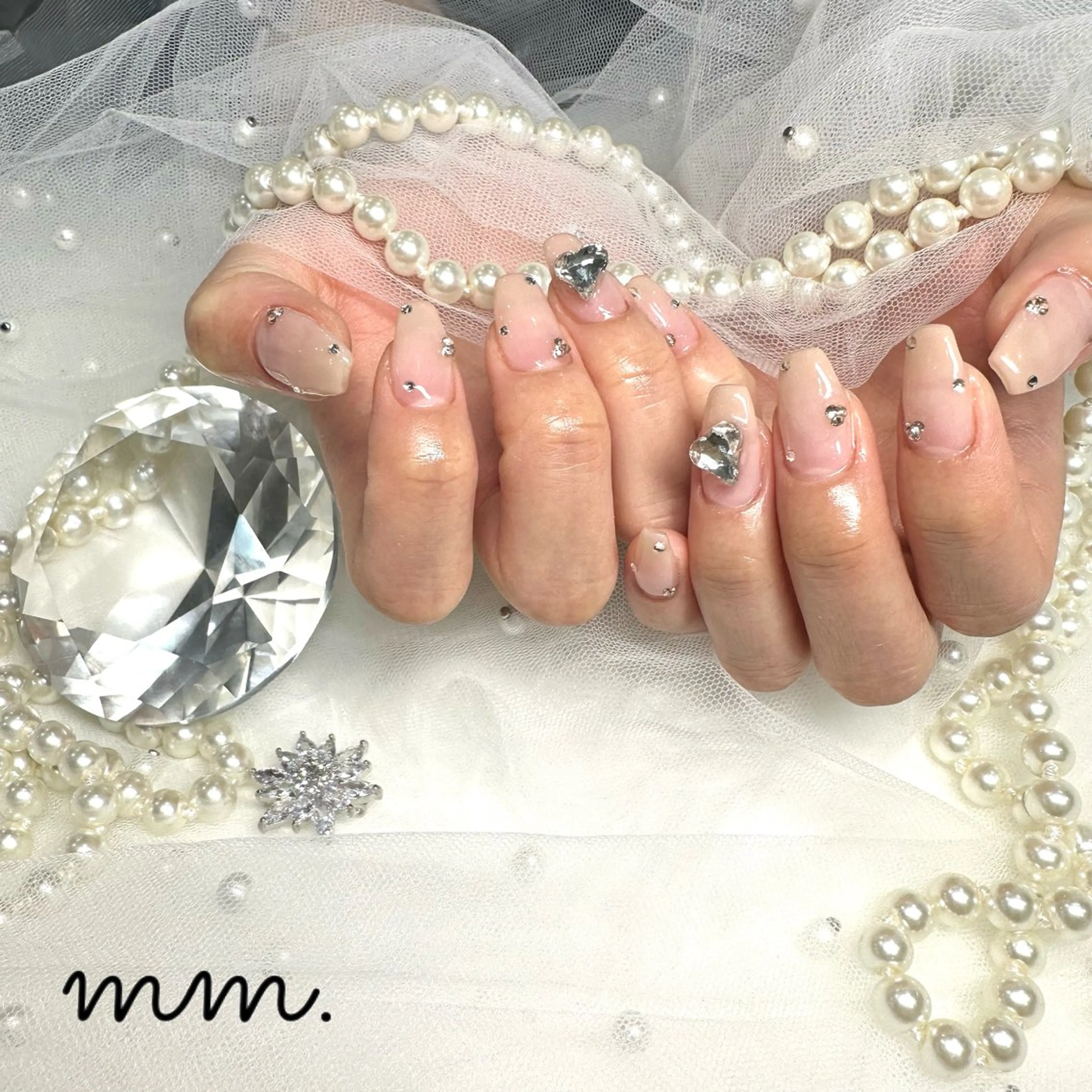 ネイル ハンドネイル 🩷🩵mm.大宮 Riyo🧸🩵🩷のネイルデザイン