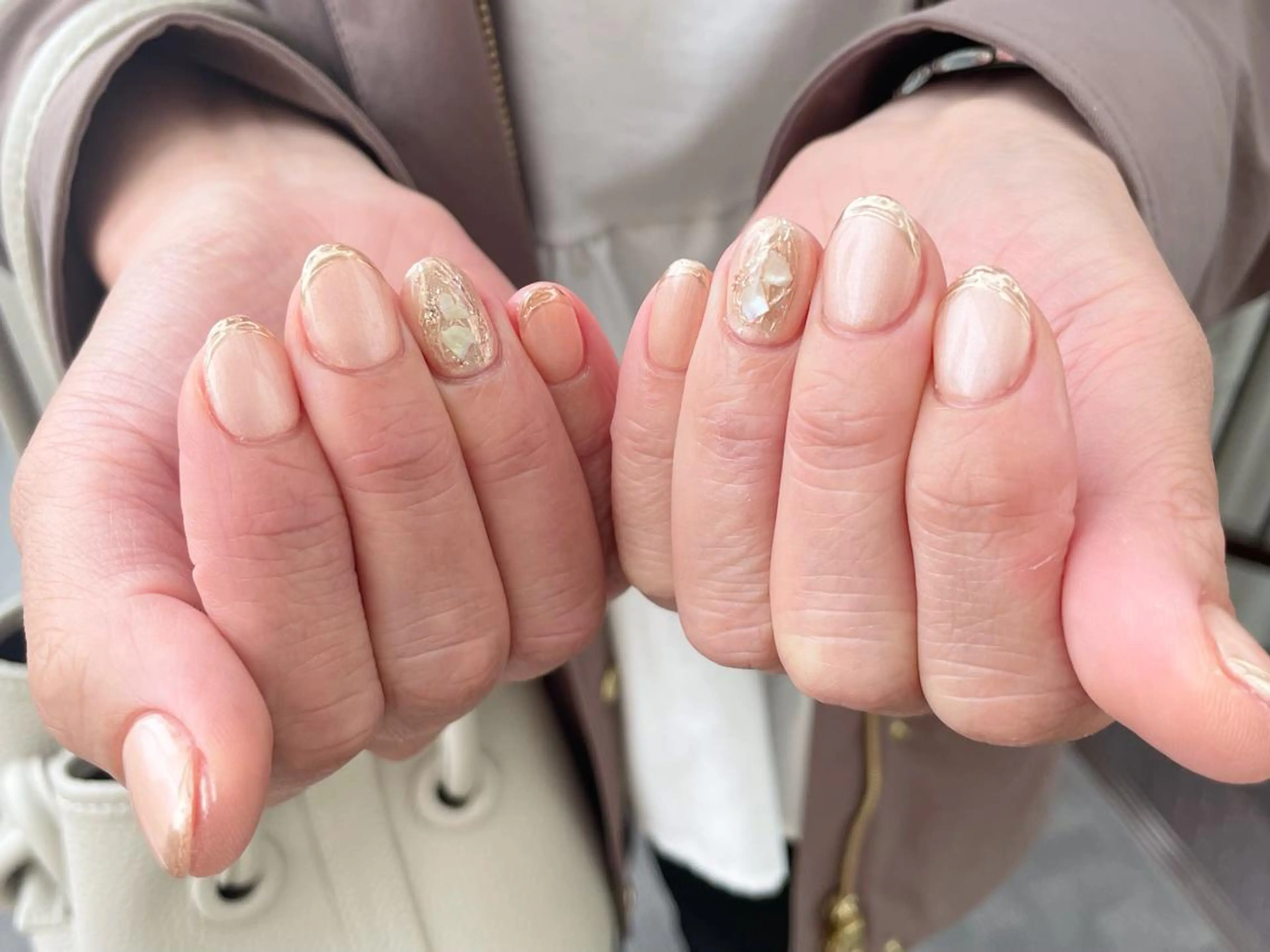 ネイル フレンチネイル ミラーネイル nail salon BONO所属・nail salon アトリエBONOのネイルデザイン