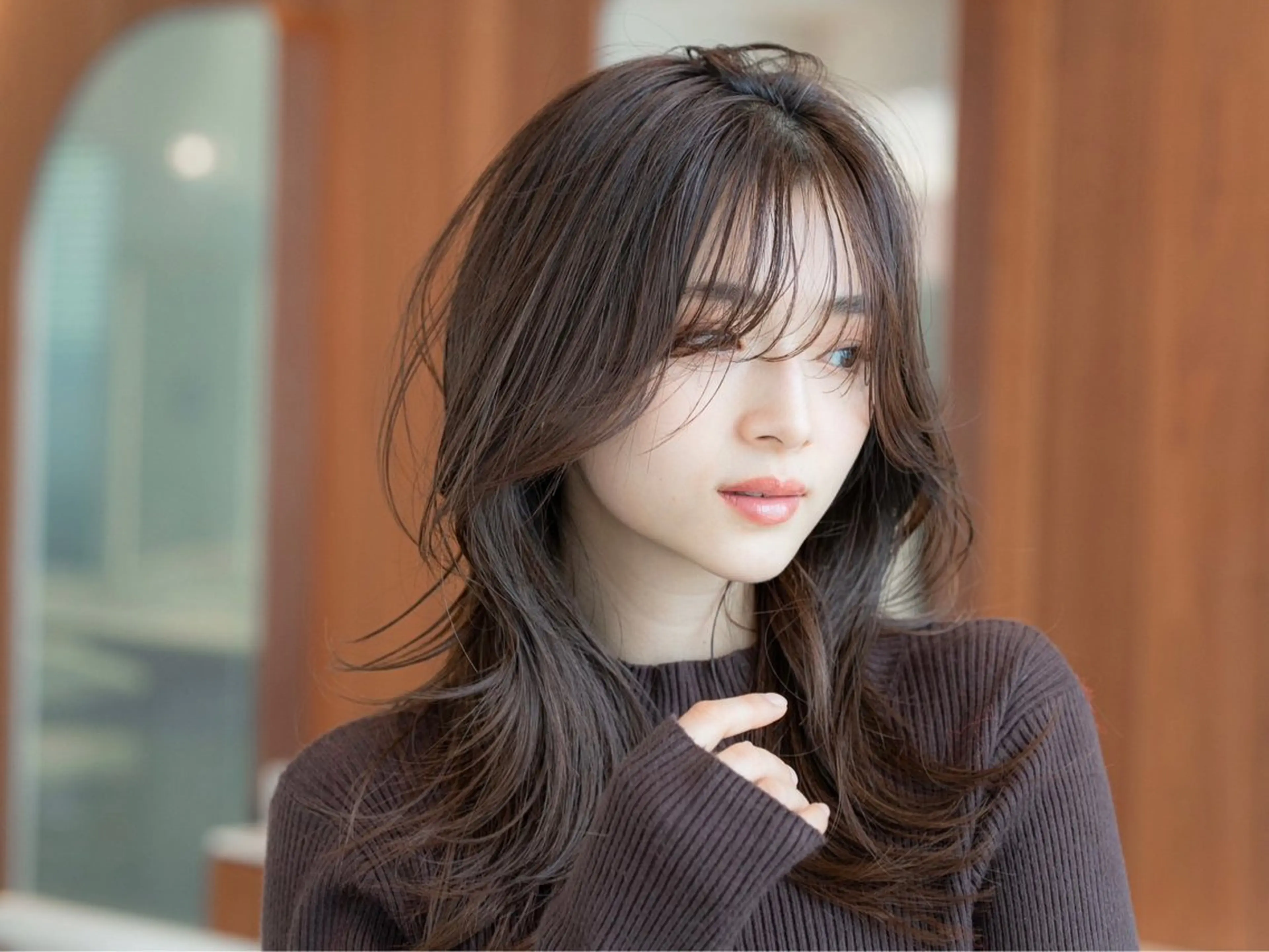 セミロング カラー カット ヘアカラー トリートメント 🉐レイヤー/塩見 弘樹🉐渋谷のヘアスタイル