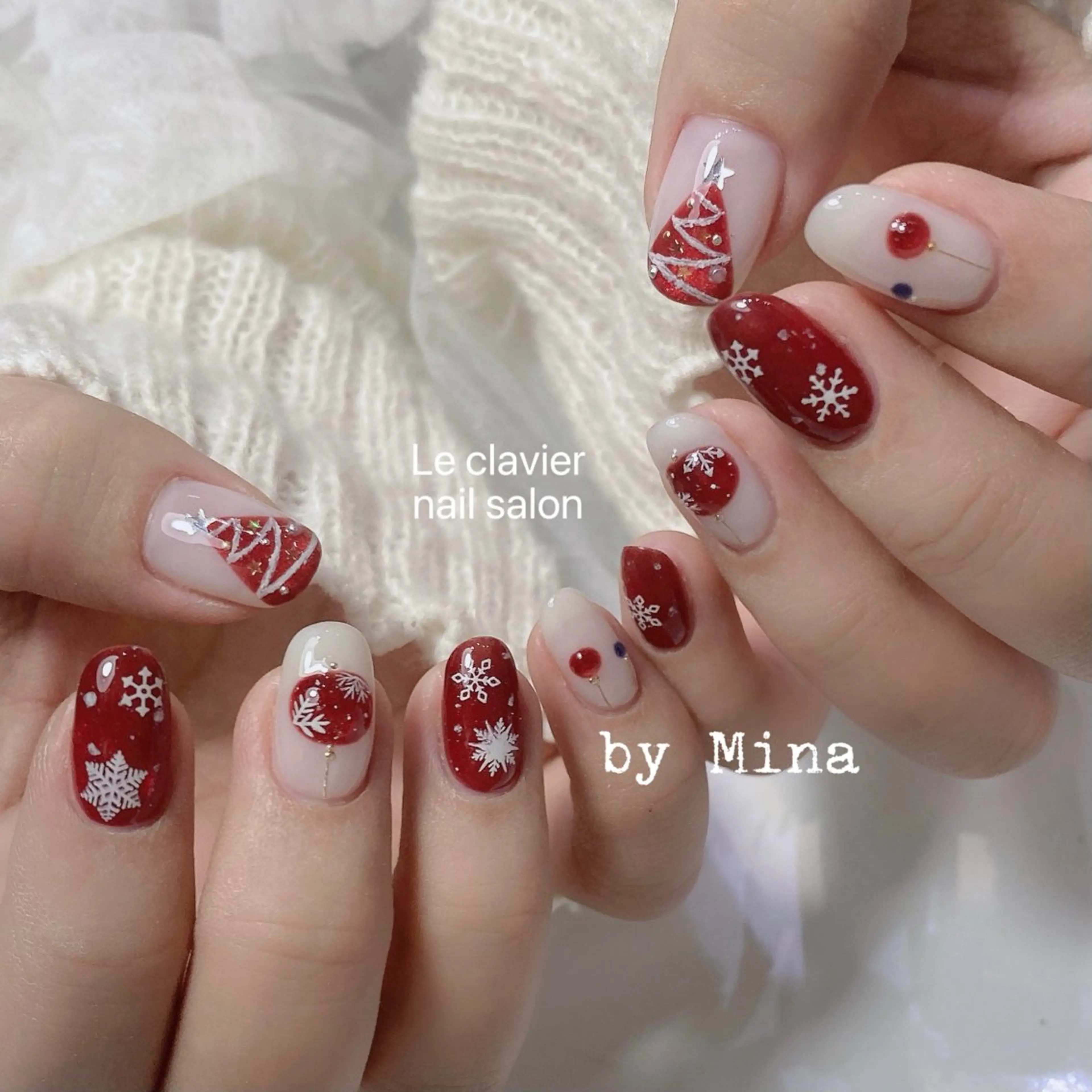 ネイル アートネイル 長さ出し ジェルネイル パラジェル スカルプネイル Mina Nailのネイルデザイン