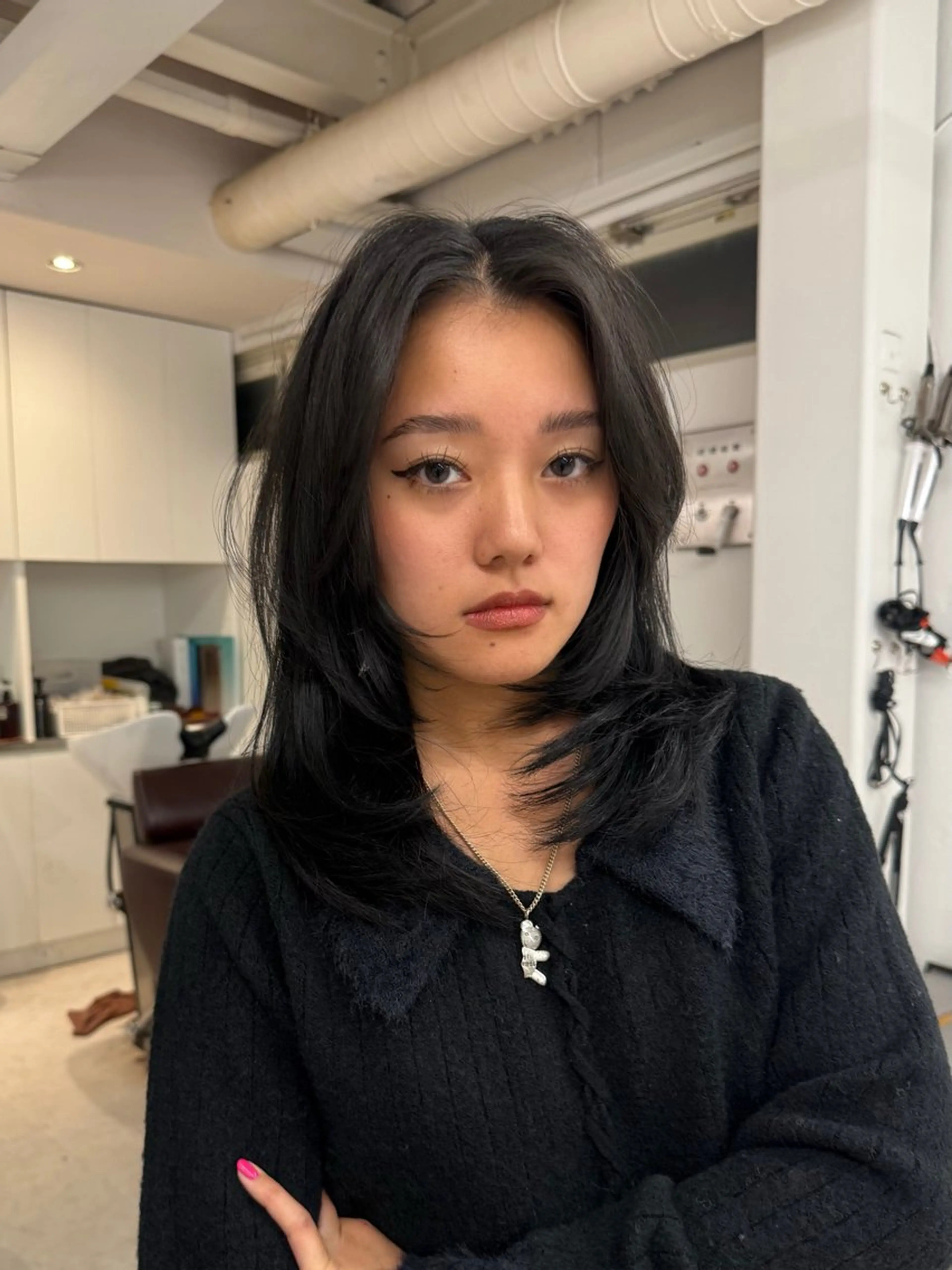 セミロング カラー ヘアアレンジ ヘアカラー トリートメント 🦠デザインカラー/ 魚瀬あおい🦠のヘアスタイル