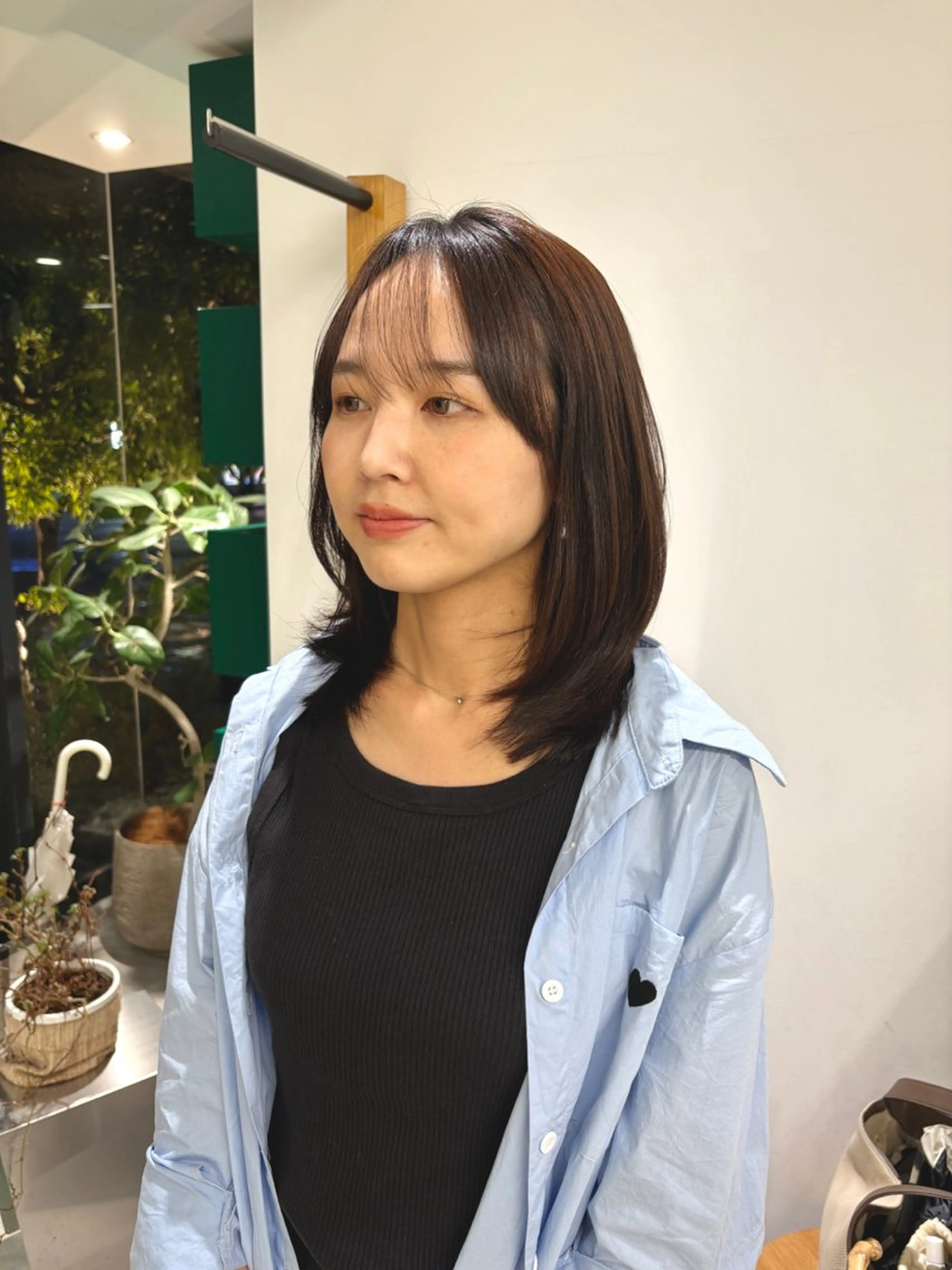 ミディアム レイヤーカット 堀 愛希子のヘアスタイル