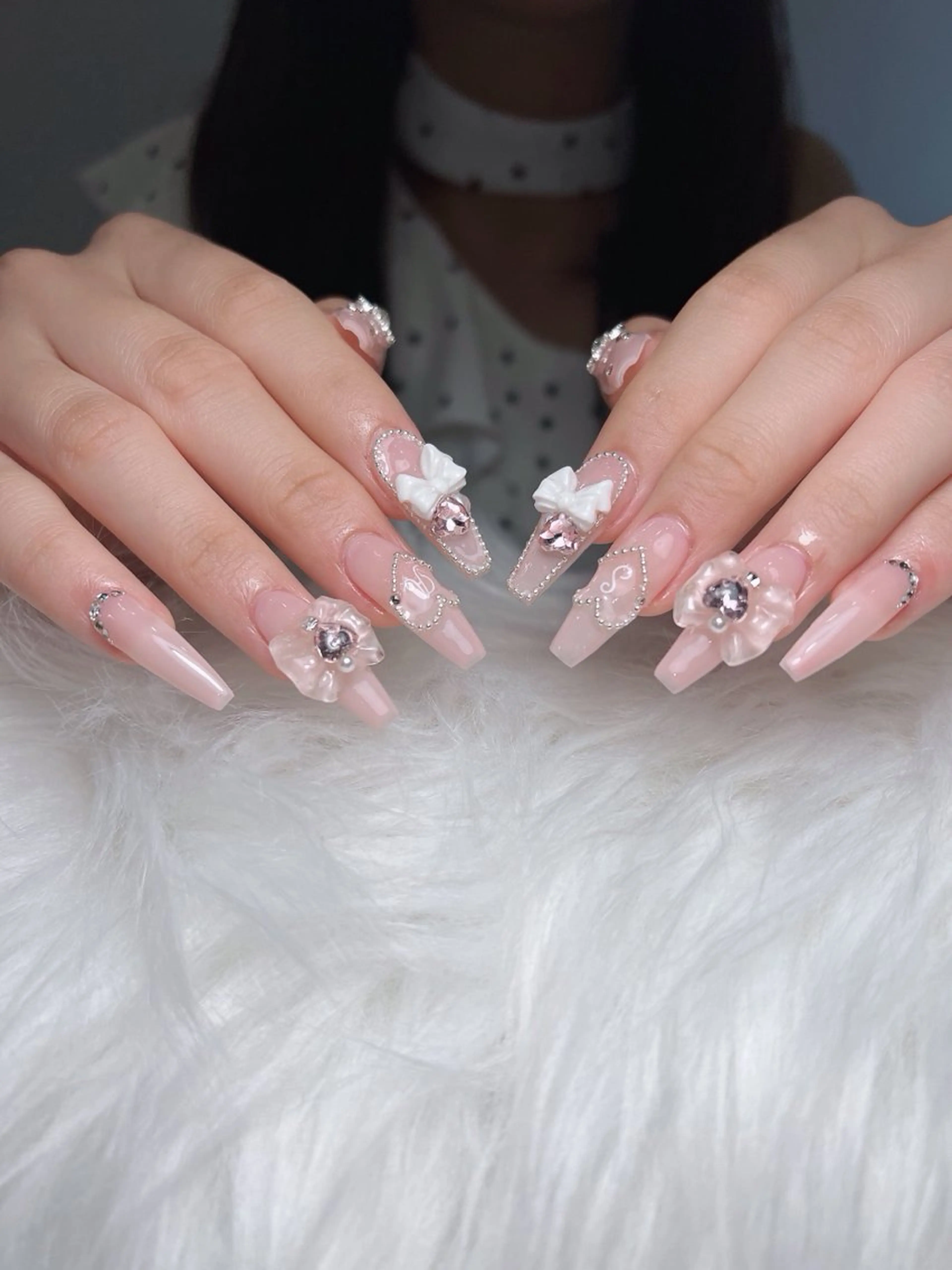 ネイル オーロラネイル ボルドー ブラウン 氷ネイル・うるうるネイル キラキラネイル ハンドネイル Sora  Nail 長さ出し専門店のネイルデザイン