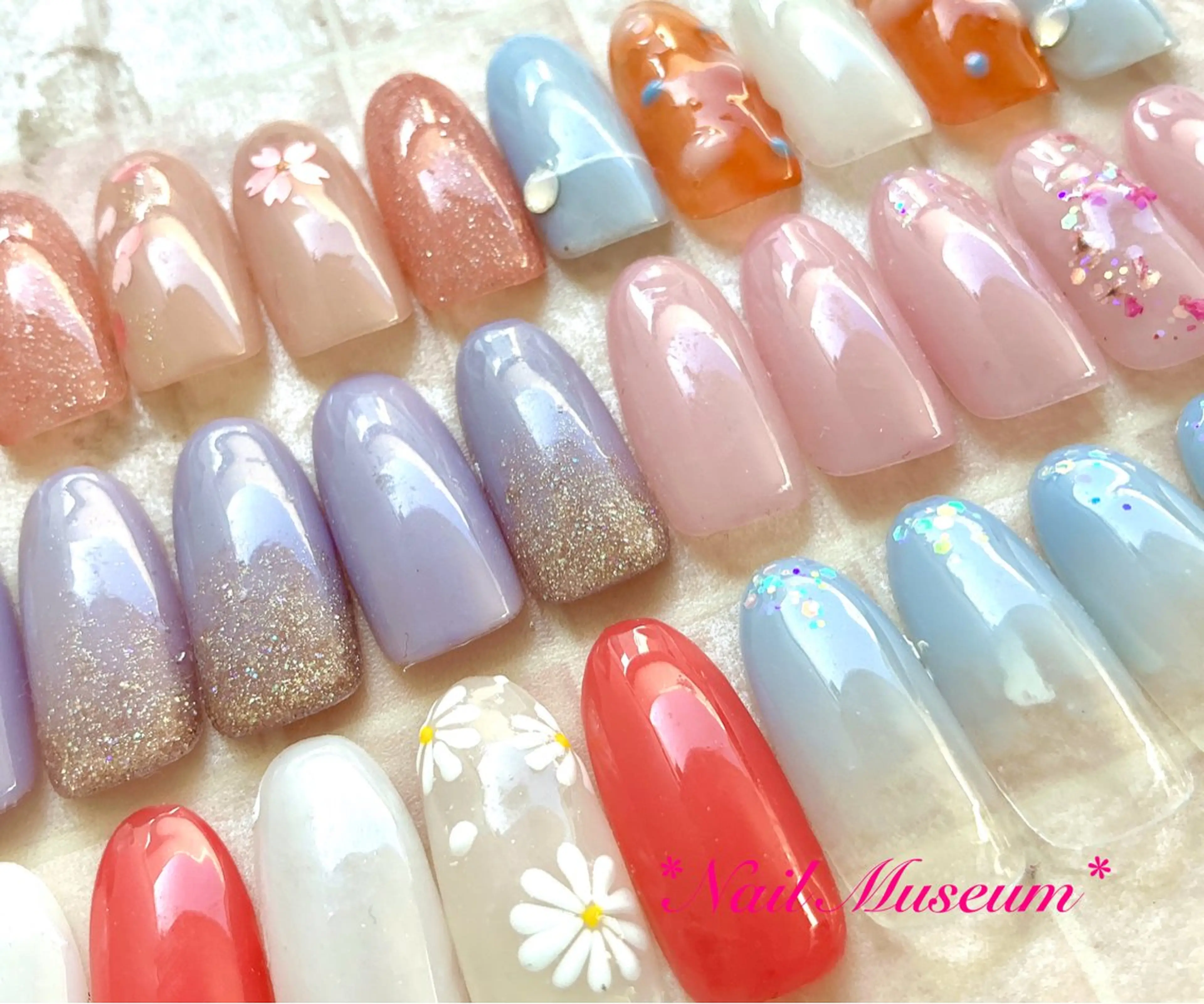 🎀4月平日限定💛サンプル1000種以上から選べる💛シンプルコース【ハンド】カラー変更可◎オフ有　¥4550の写真