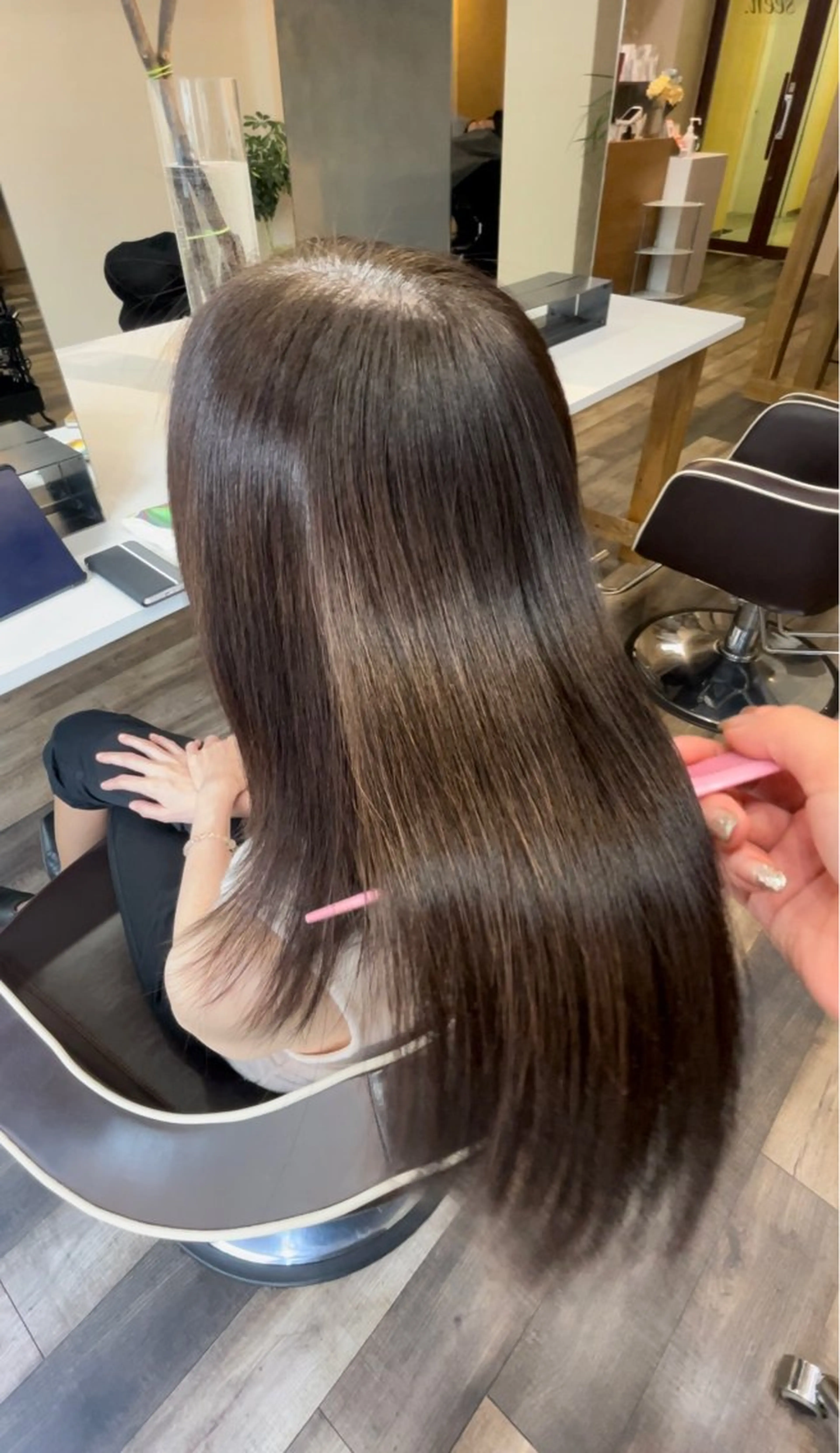 ロング 札幌大通/メンズ/ 縮毛矯正•髪質改善のヘアスタイル