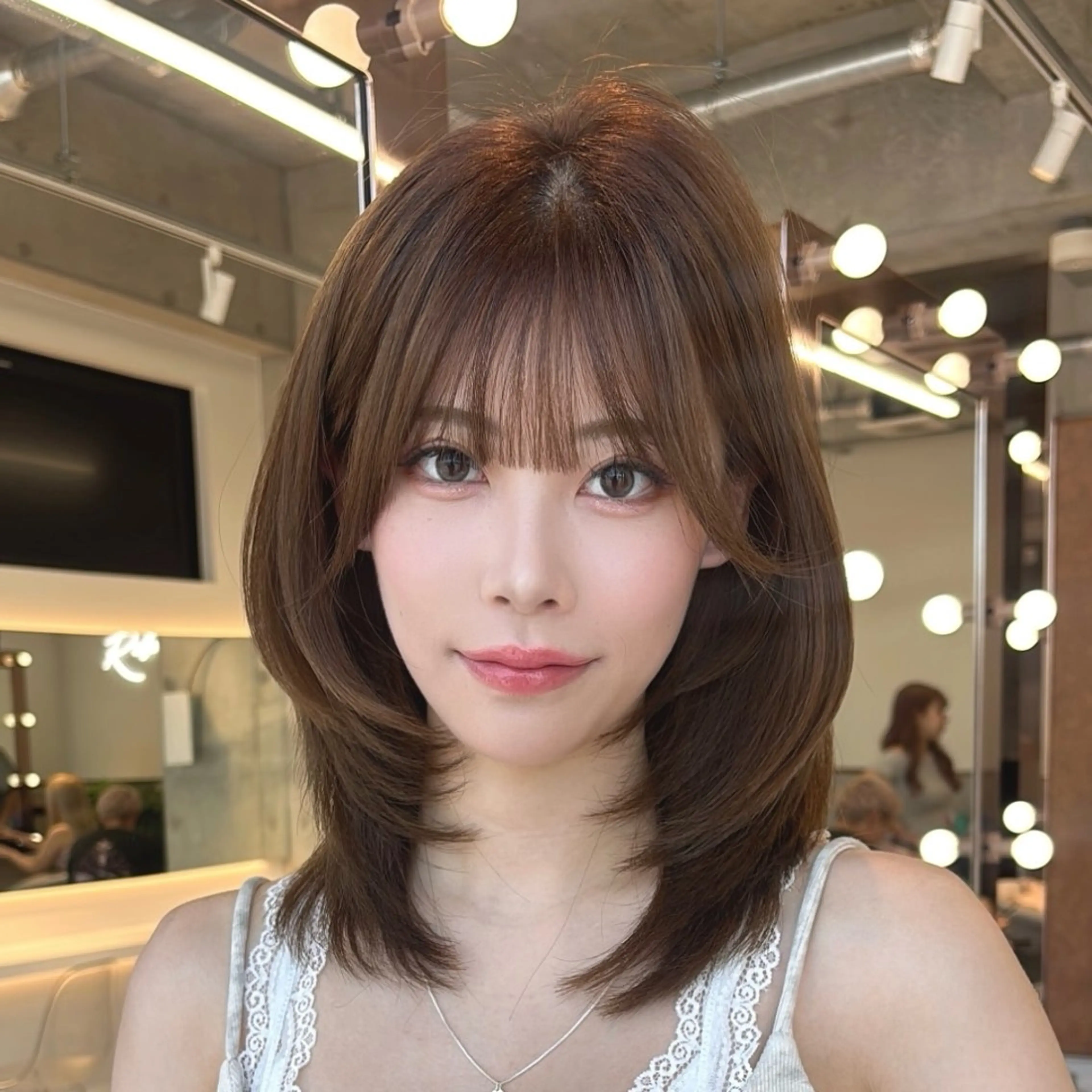 ミディアム カラー cocoro / 韓国・網紅ヘア︎໒꒱のヘアスタイル