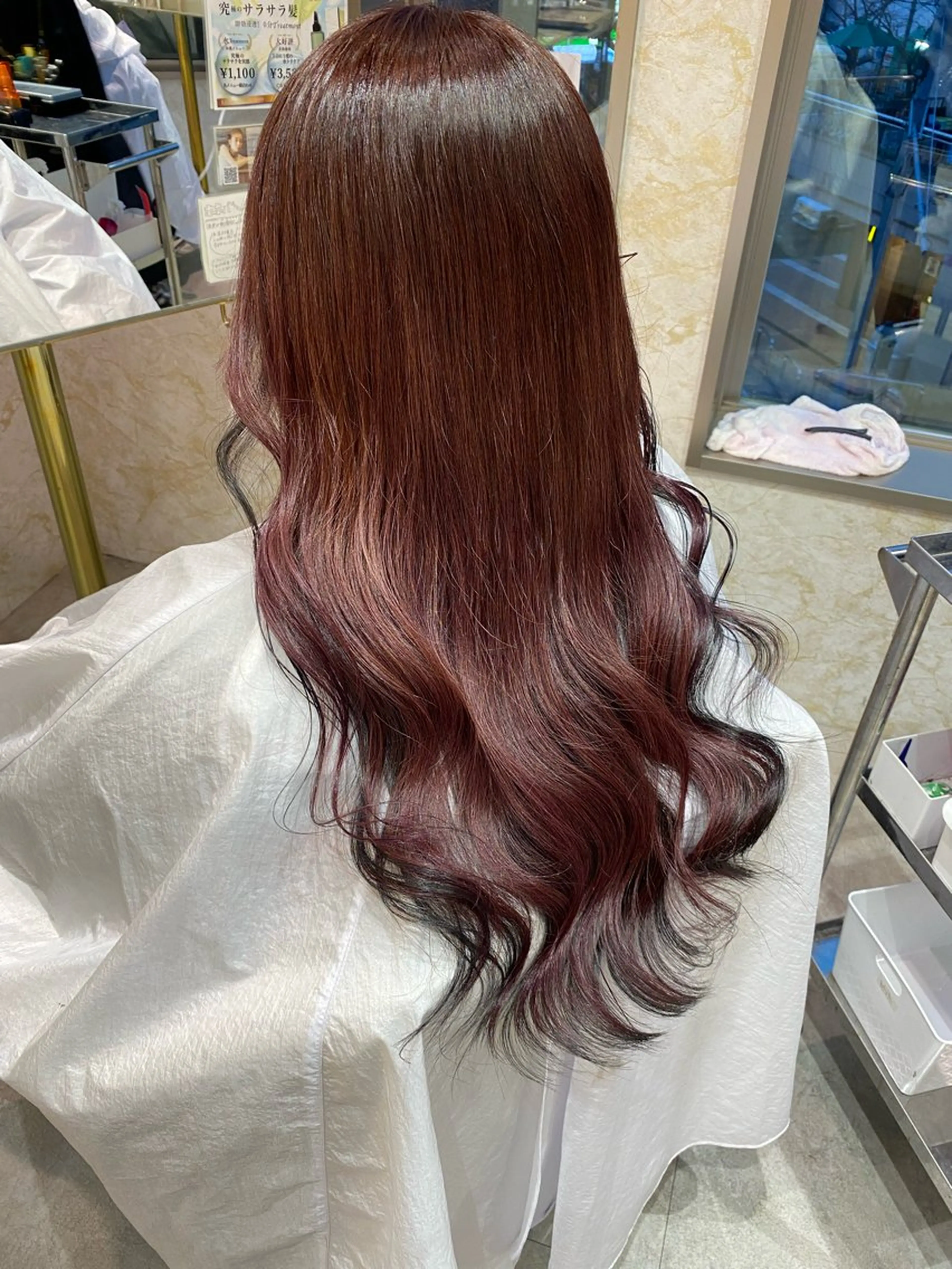 ロング カラー カット ヘアカラー 美髪水素カラー✨ 迫田ゆりのヘアスタイル