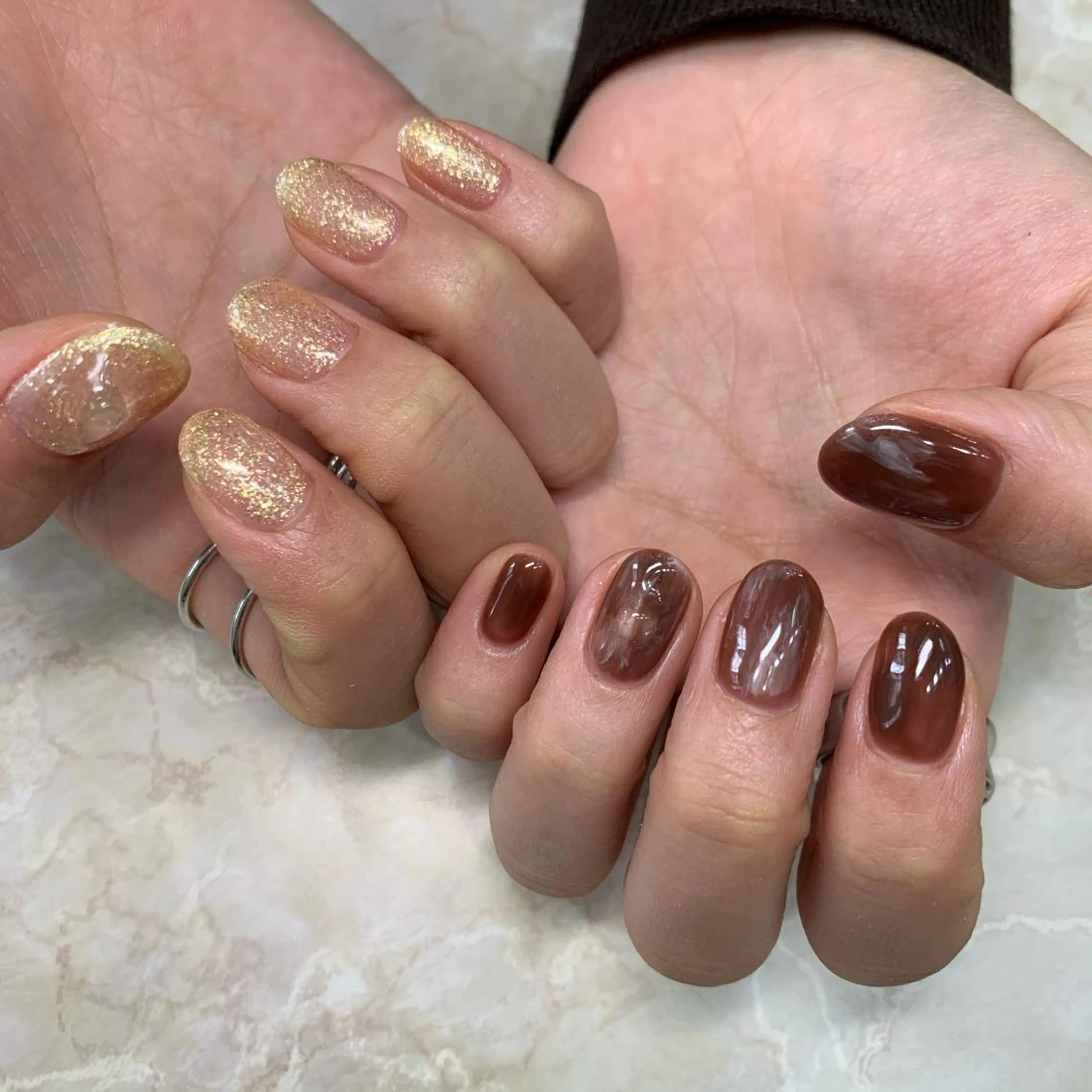 ネイル ハンドネイル 新宿ニュアンスネイル makotoのネイルデザイン