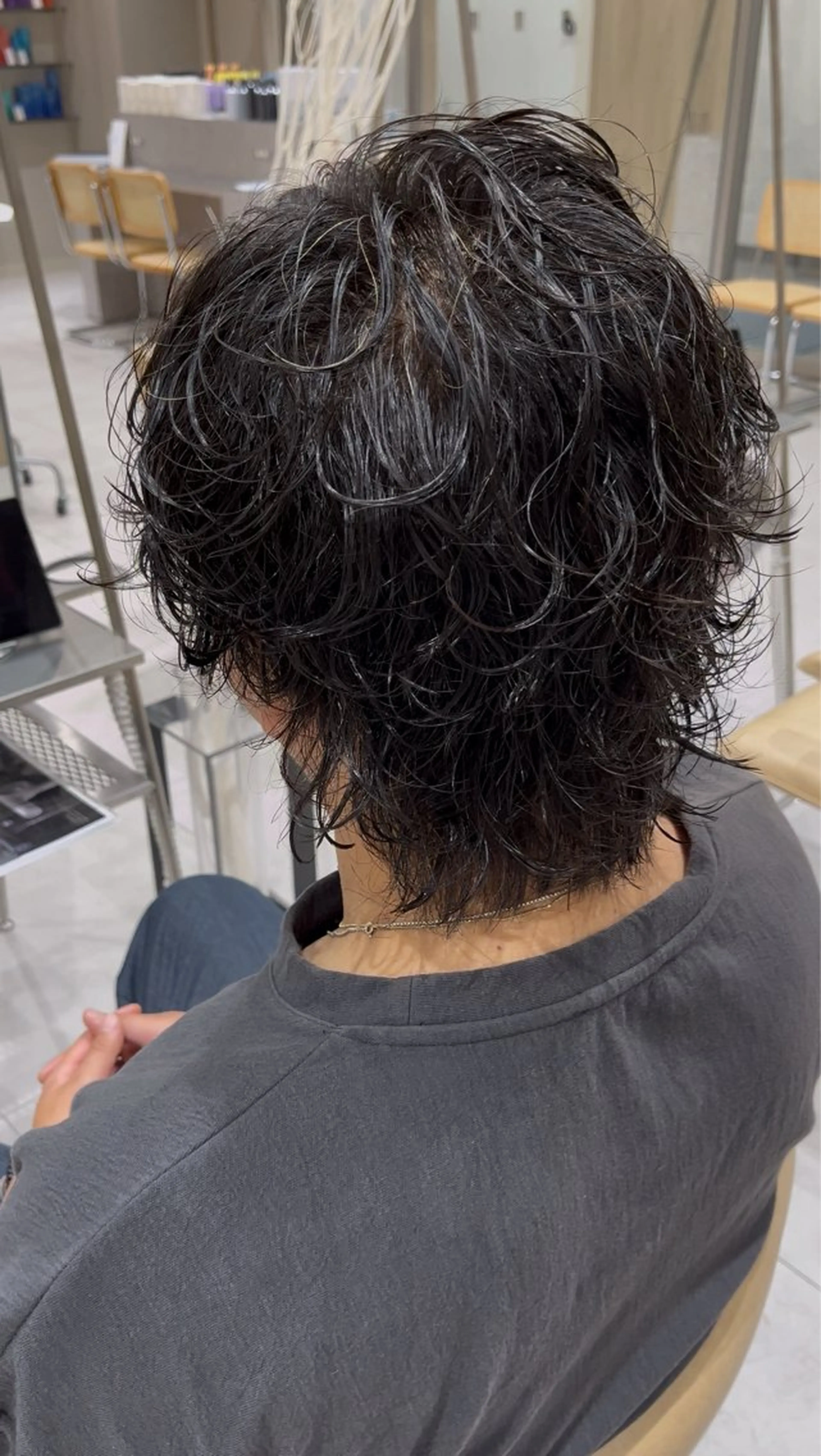 ミディアム パーマ ミディアムパーマ カット パーマ Ken 縮毛矯正/韓国風ヘアのヘアスタイル