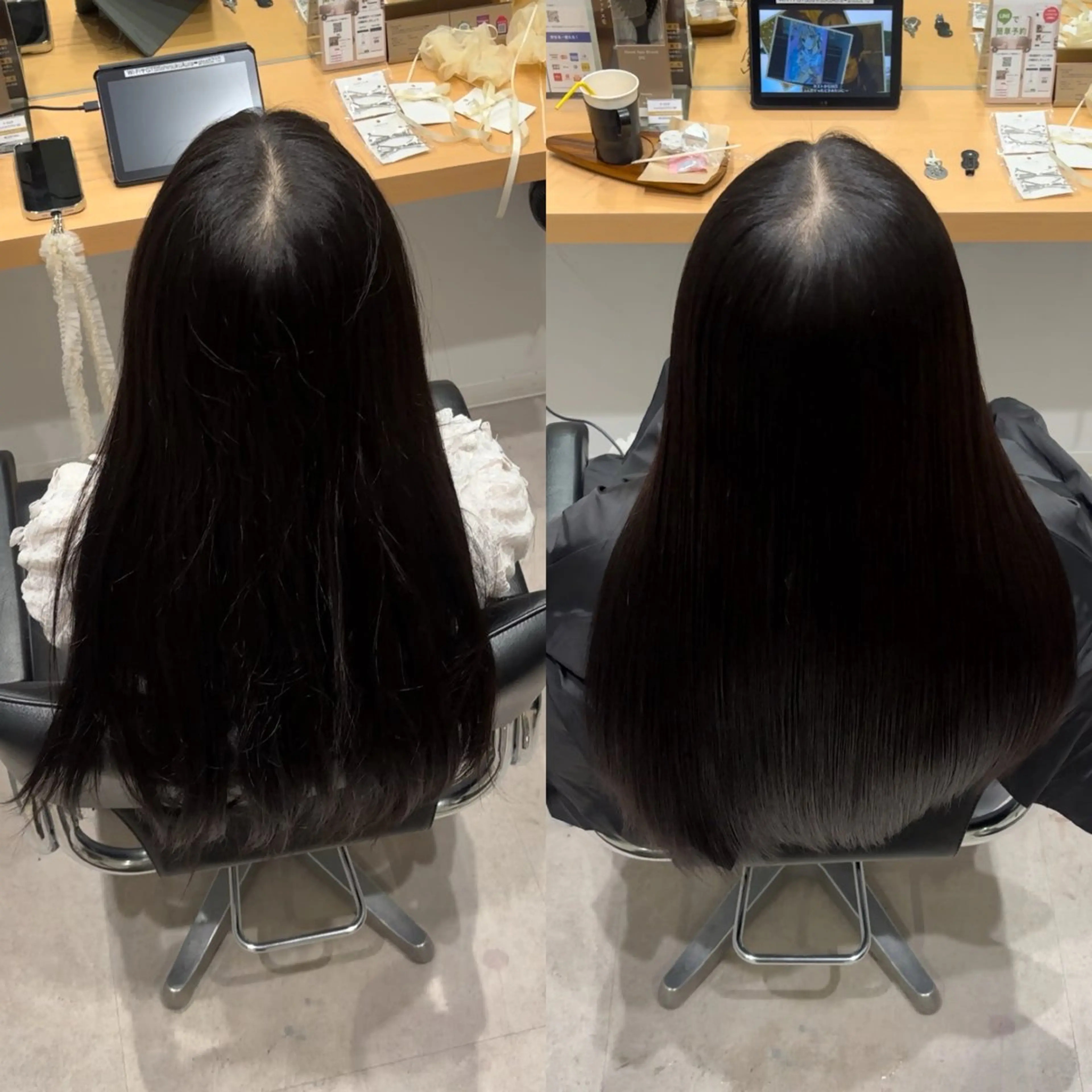 セミロング 髪質改善 トリートメント トリートメント ヘッドスパ 髪質改善ヘアケア 艶髪特化/上田のヘアスタイル