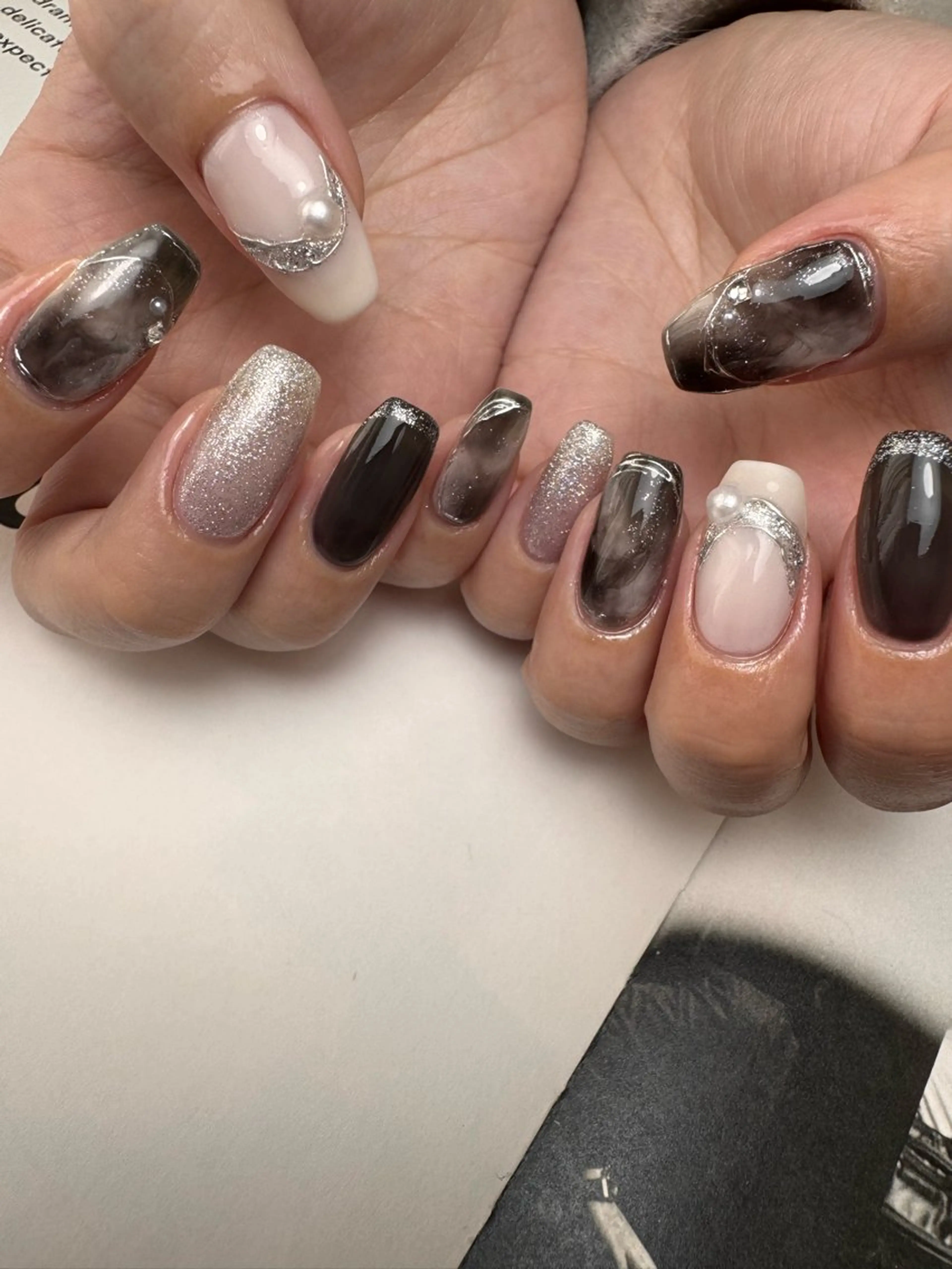 ネイル ニュアンスネイル ハンドネイル 白日-hakubi nail-のネイルデザイン