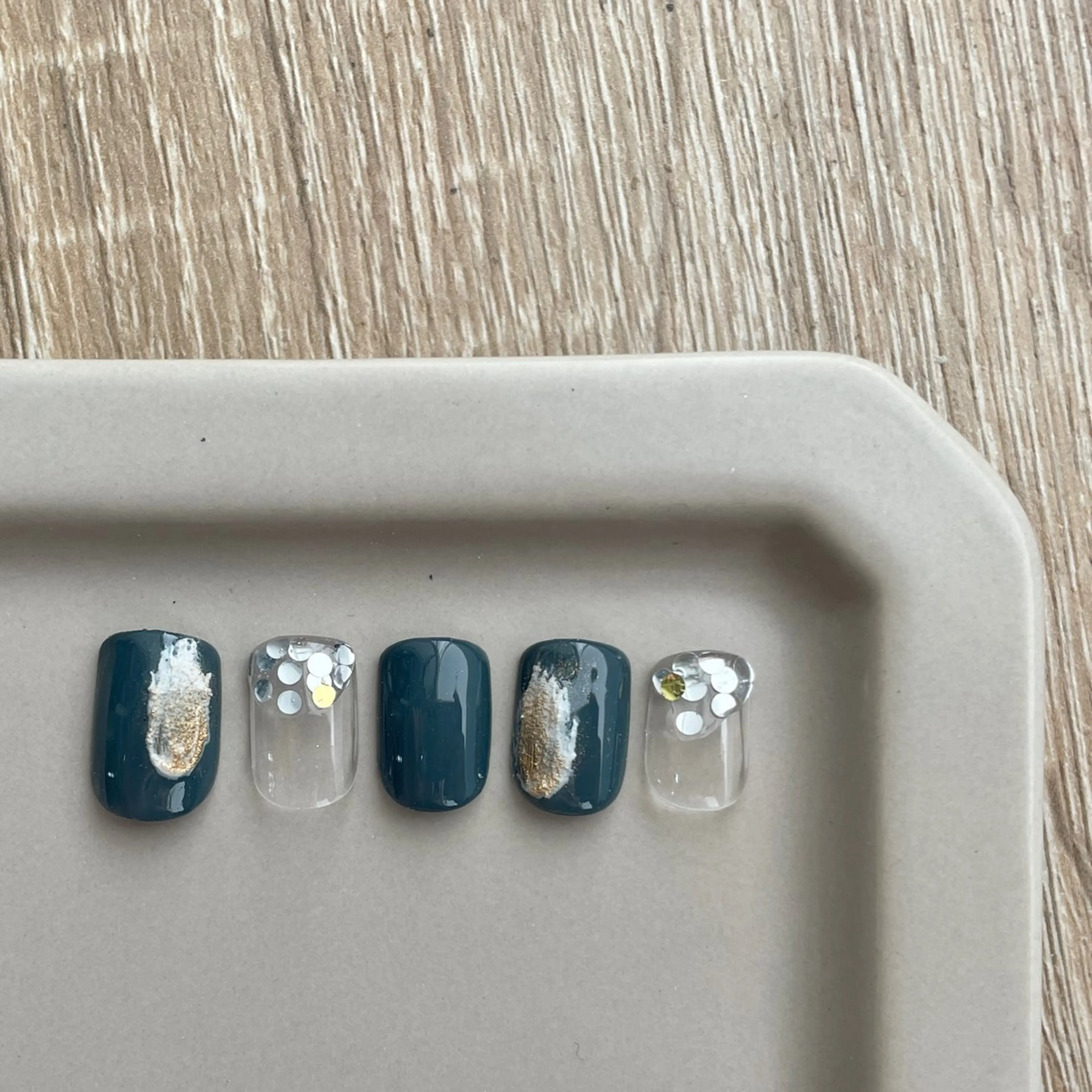 ネイル ブルー ジェルネイル ホログラムネイル 氷ネイル・うるうるネイル 韓国ネイル ハンドネイル 園田 ソノダのネイルデザイン