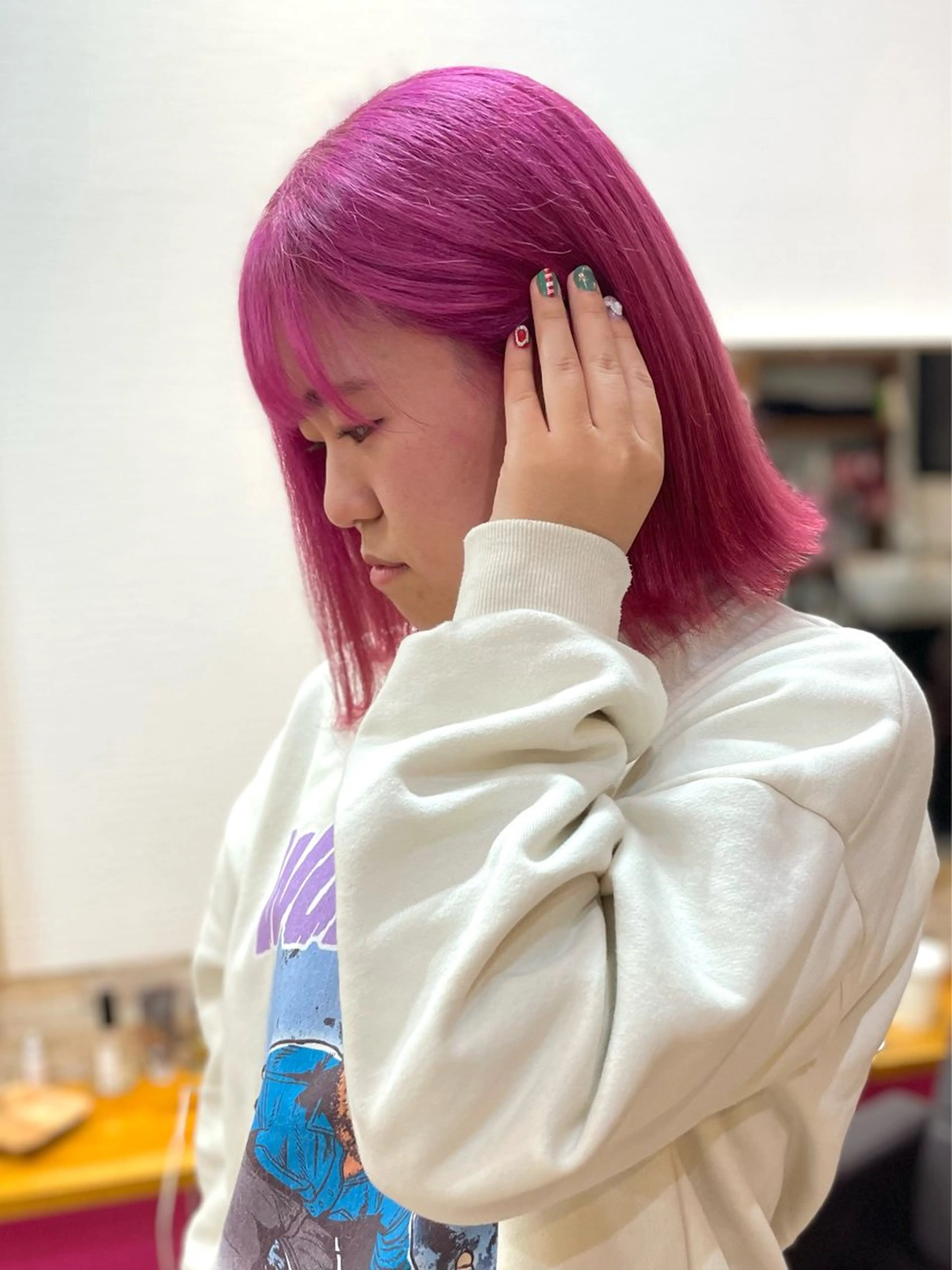 ショート カラー ヘアカラー&縮毛矯正 STAR☆RIVERのヘアスタイル