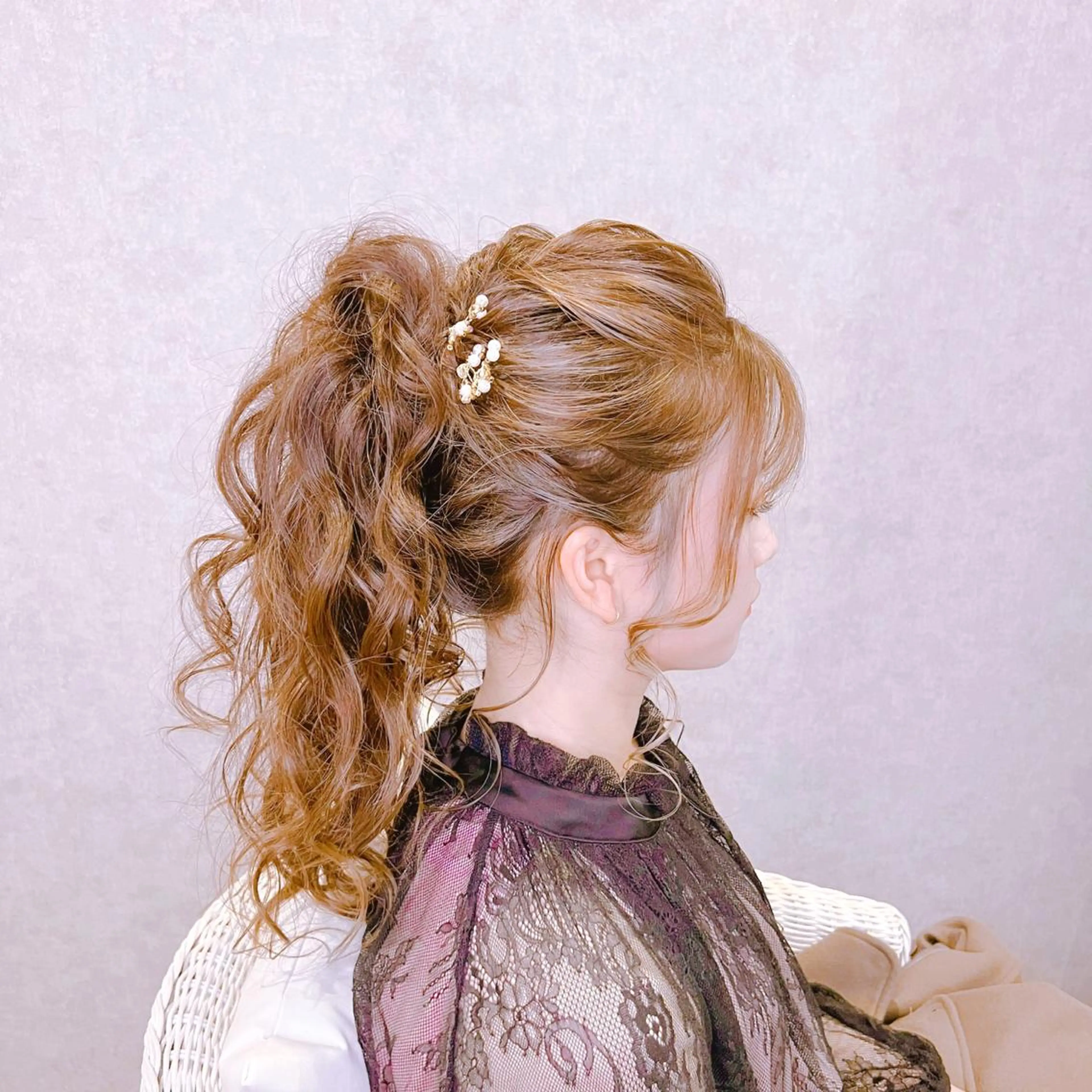 ヘアアレンジ ヘアセット Feather MAIのマツエク・マツパデザイン