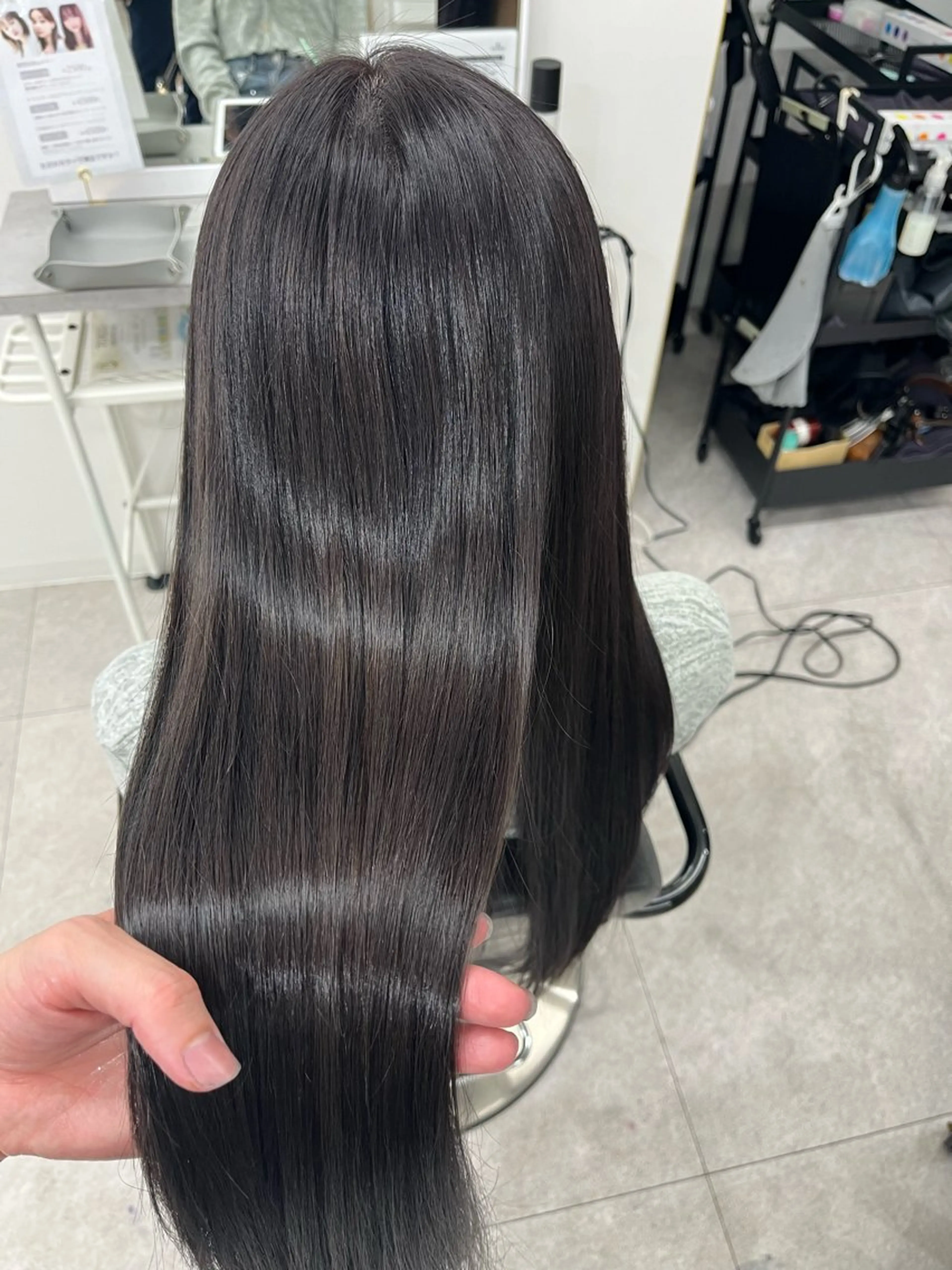 ロング カラー グレージュ バイオレットカラー バイオレットグレージュ カット ヘアカラー トリートメント 🫧ぷる艶カラー🫧 Yuubi🦩のヘアスタイル