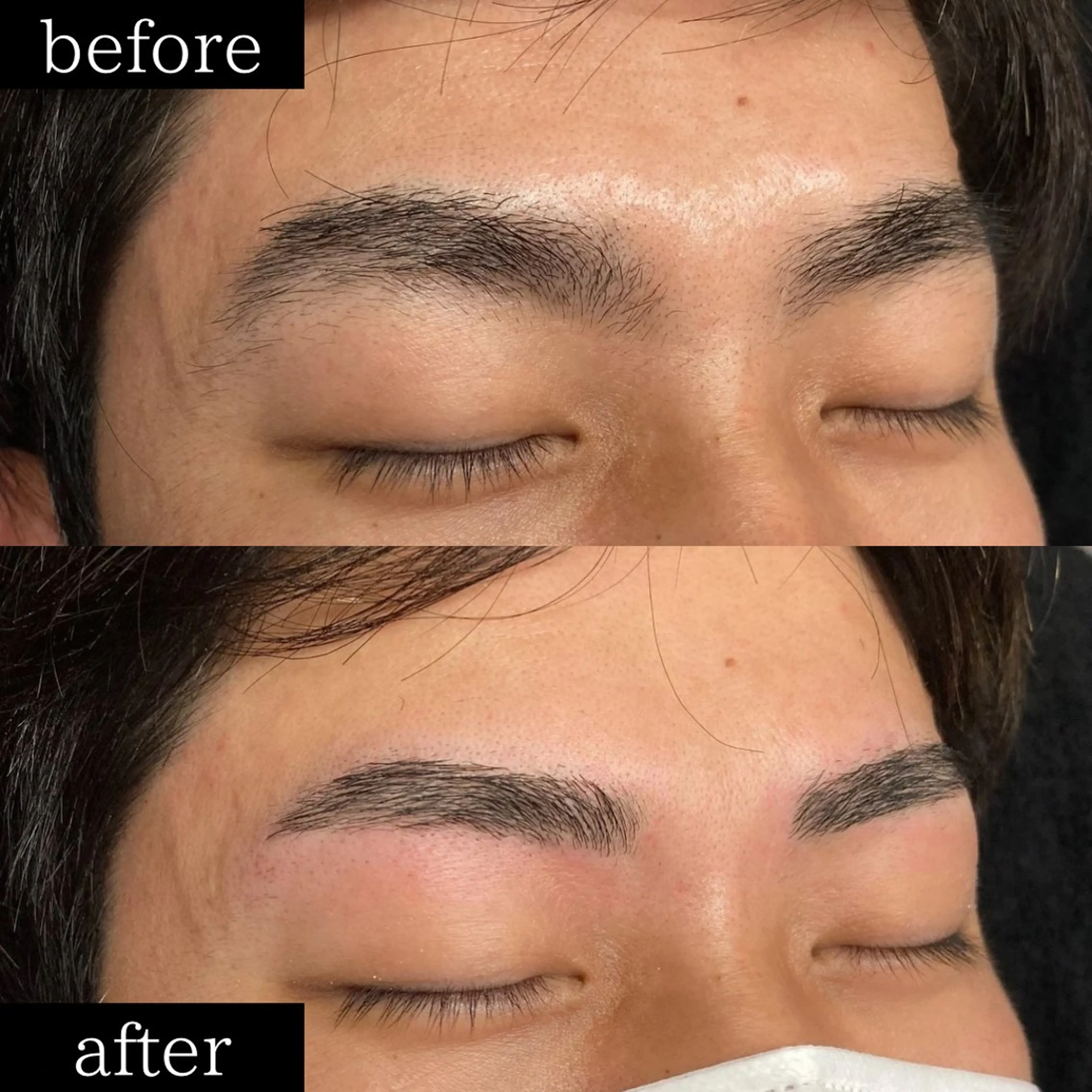 メンズ アイブロウ ハリウッドブロウリフト メンズアイブロウ 眉毛ワックス脱毛 ワックス脱毛 眉カット その他(アイブロウ) Akasaki Yuseiの眉毛・アイブロウイメージ