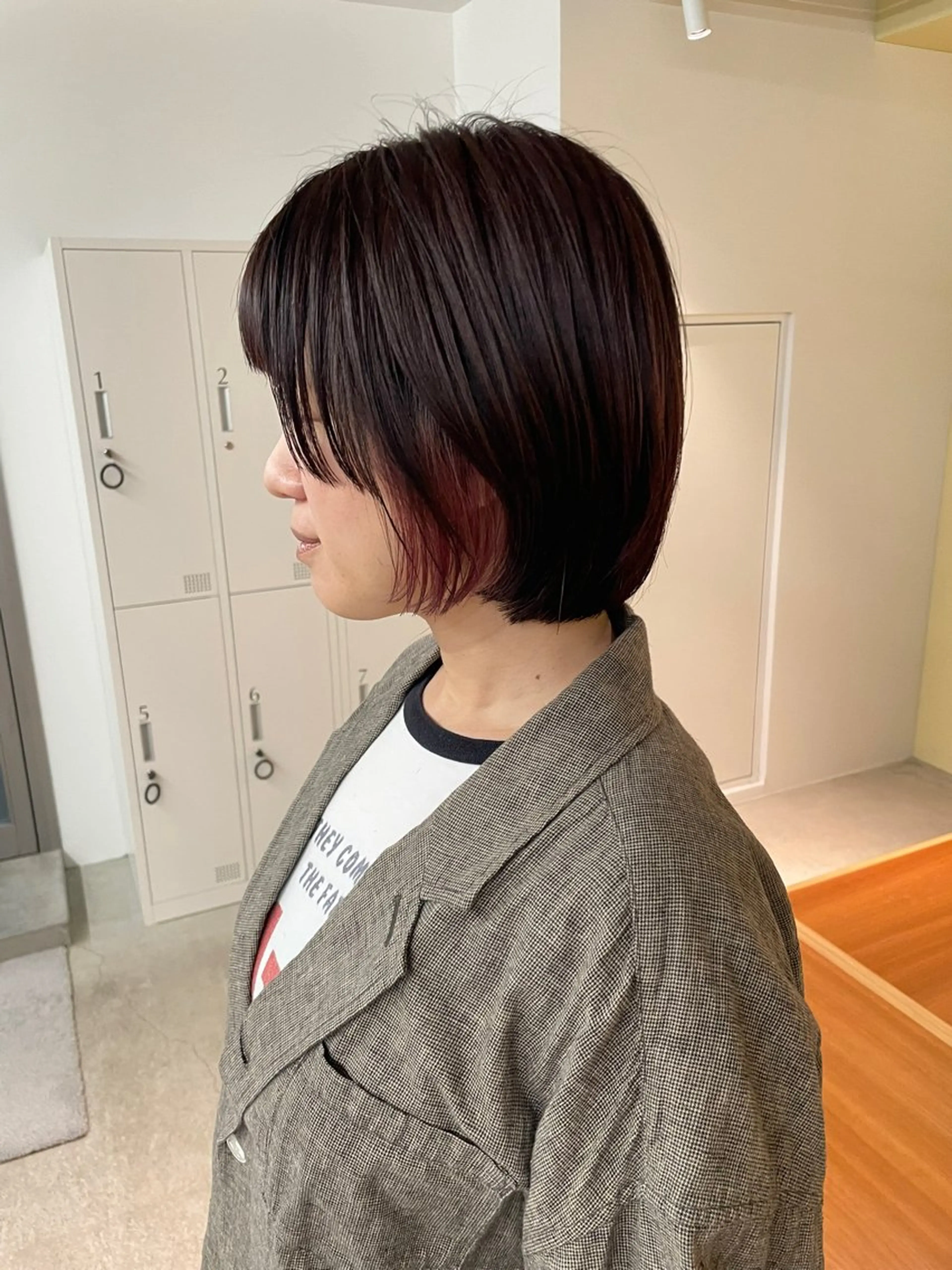 カラー イヤリングカラー 榊原 旺奈果のヘアスタイル